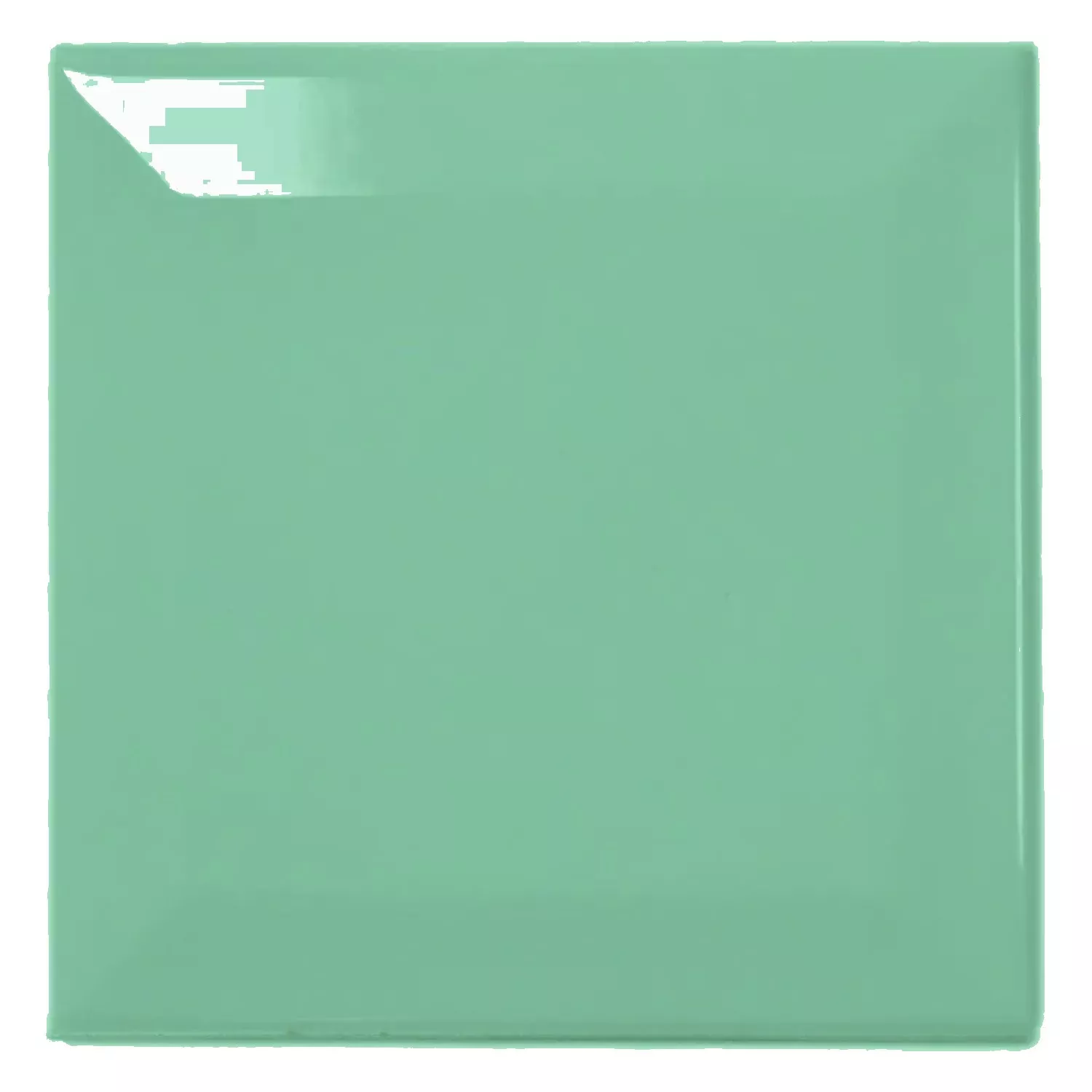 Metro tile Green Glossy 10x10 cm Facet Catarina Manzana