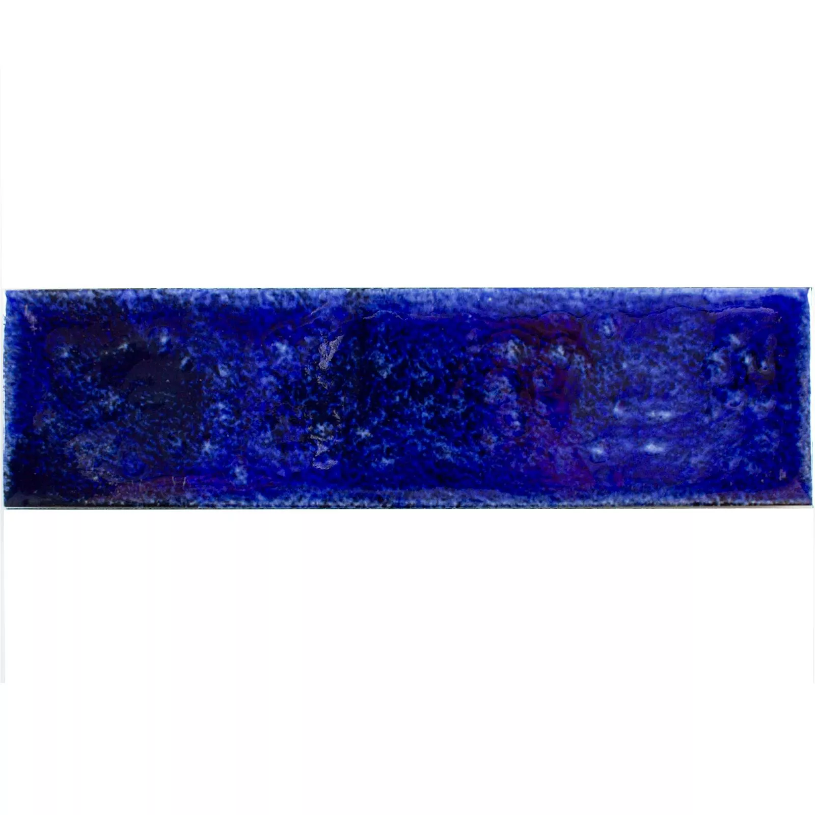 Sample Wall Tile Vanroy Waved 6x24cm Dark Blue