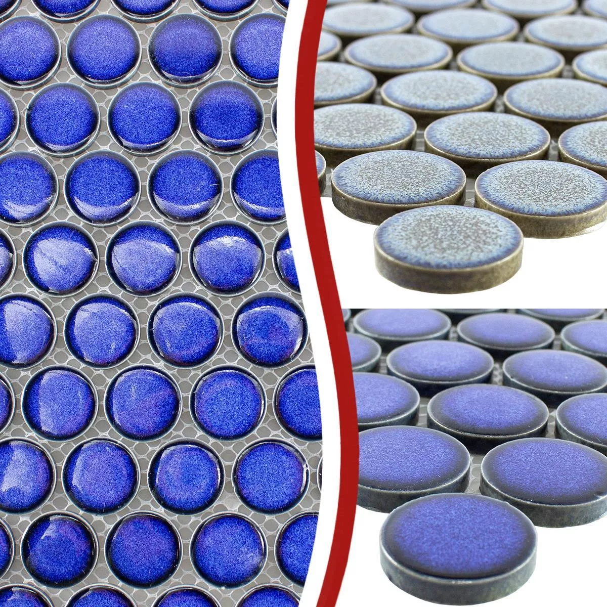 Sample Ceramic Button Mosaic Tiles Mission