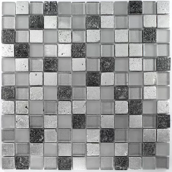 Mosaic Tiles Glass Limestone Marble Miami White