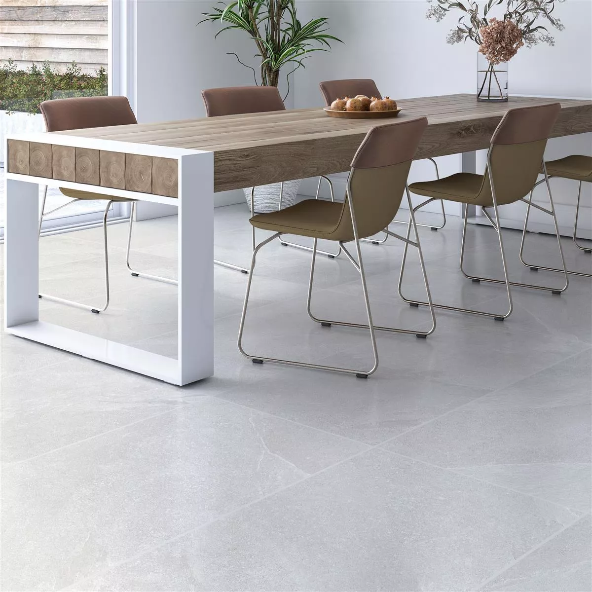 Sample Floor Tiles Memphis Stone Optic R10/B Light Grey 60x120cm