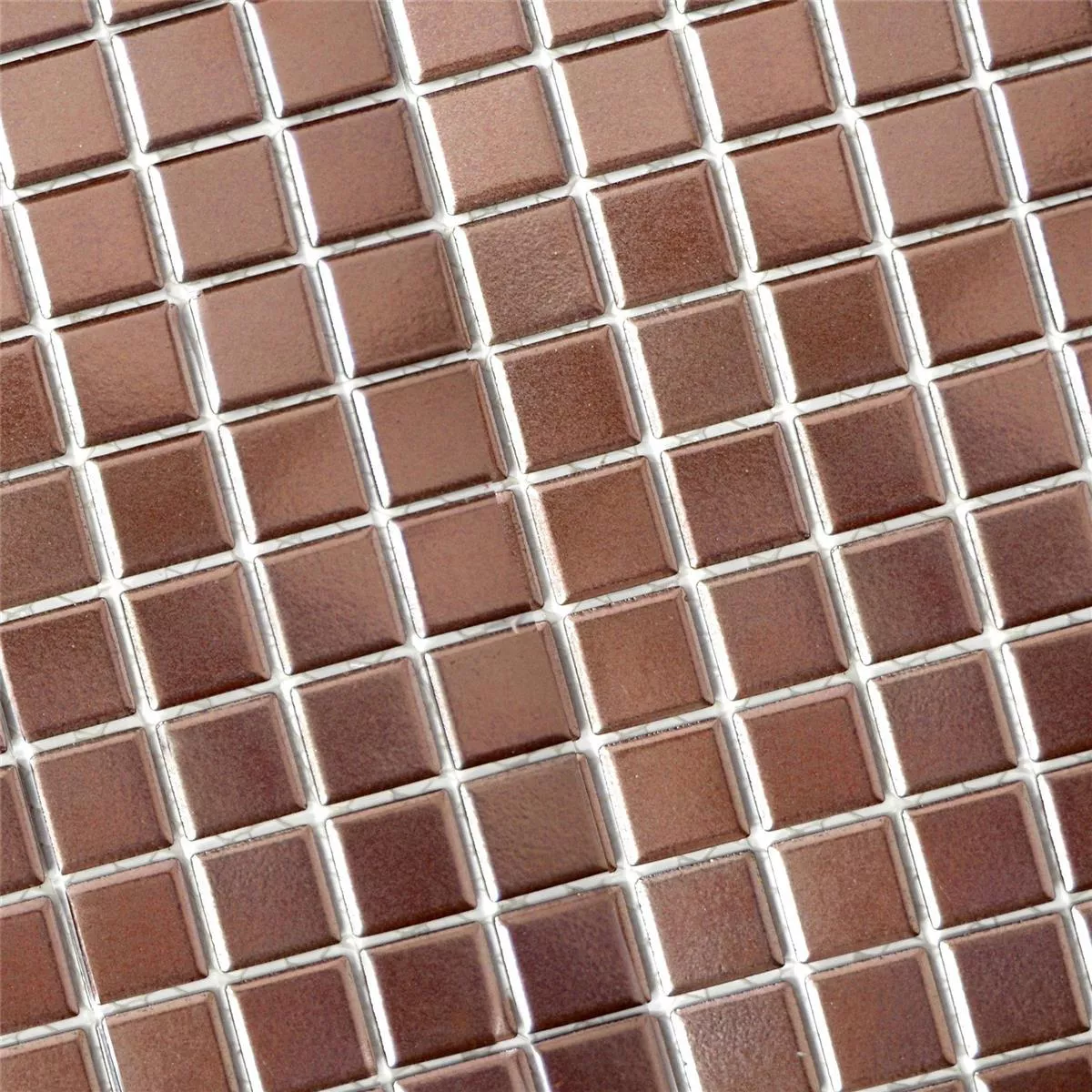 Sample Ceramic Mosaic Tiles Zando Copper Square