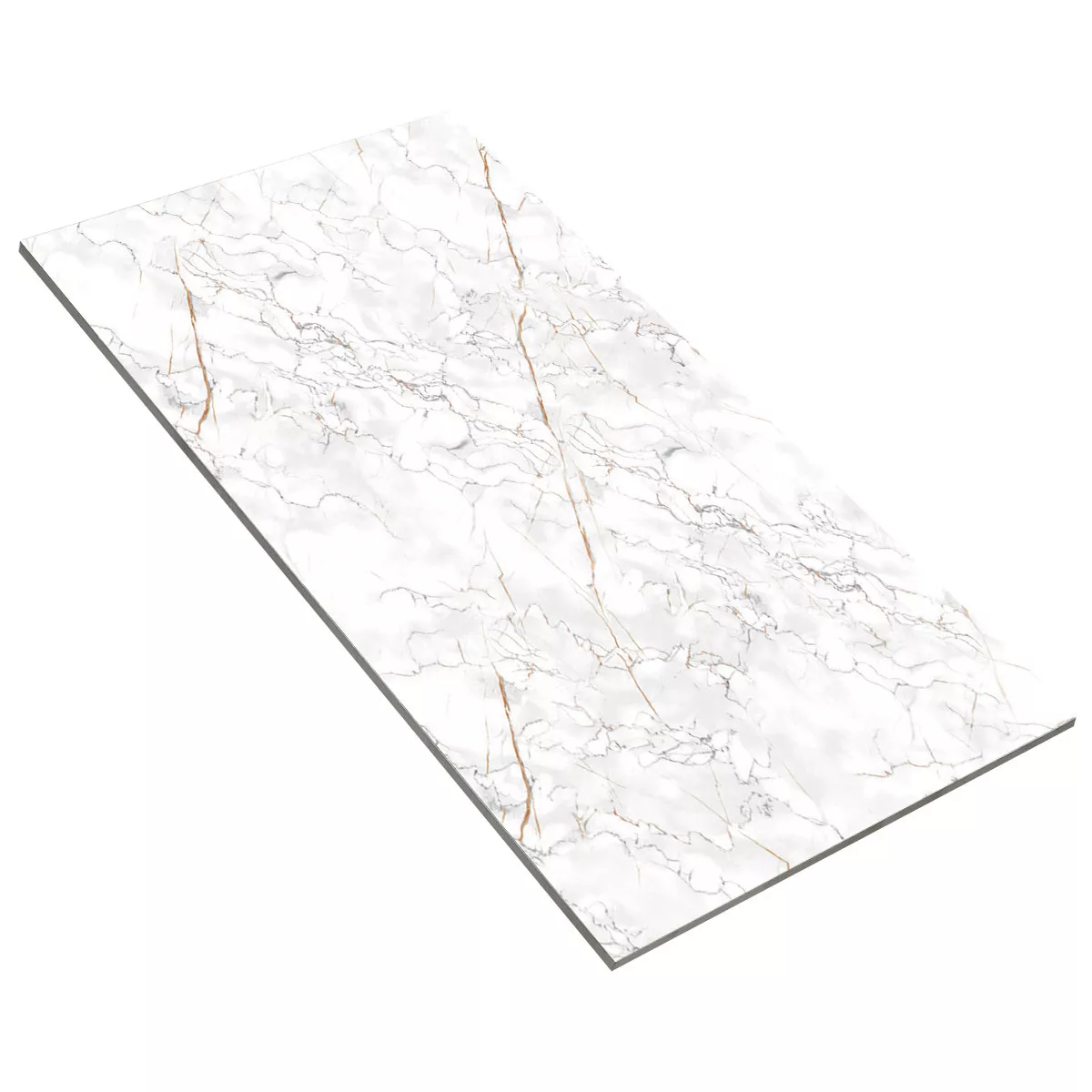 Floor Tiles Latium Marble Optic Polished Glossy Blanc 60x120cm