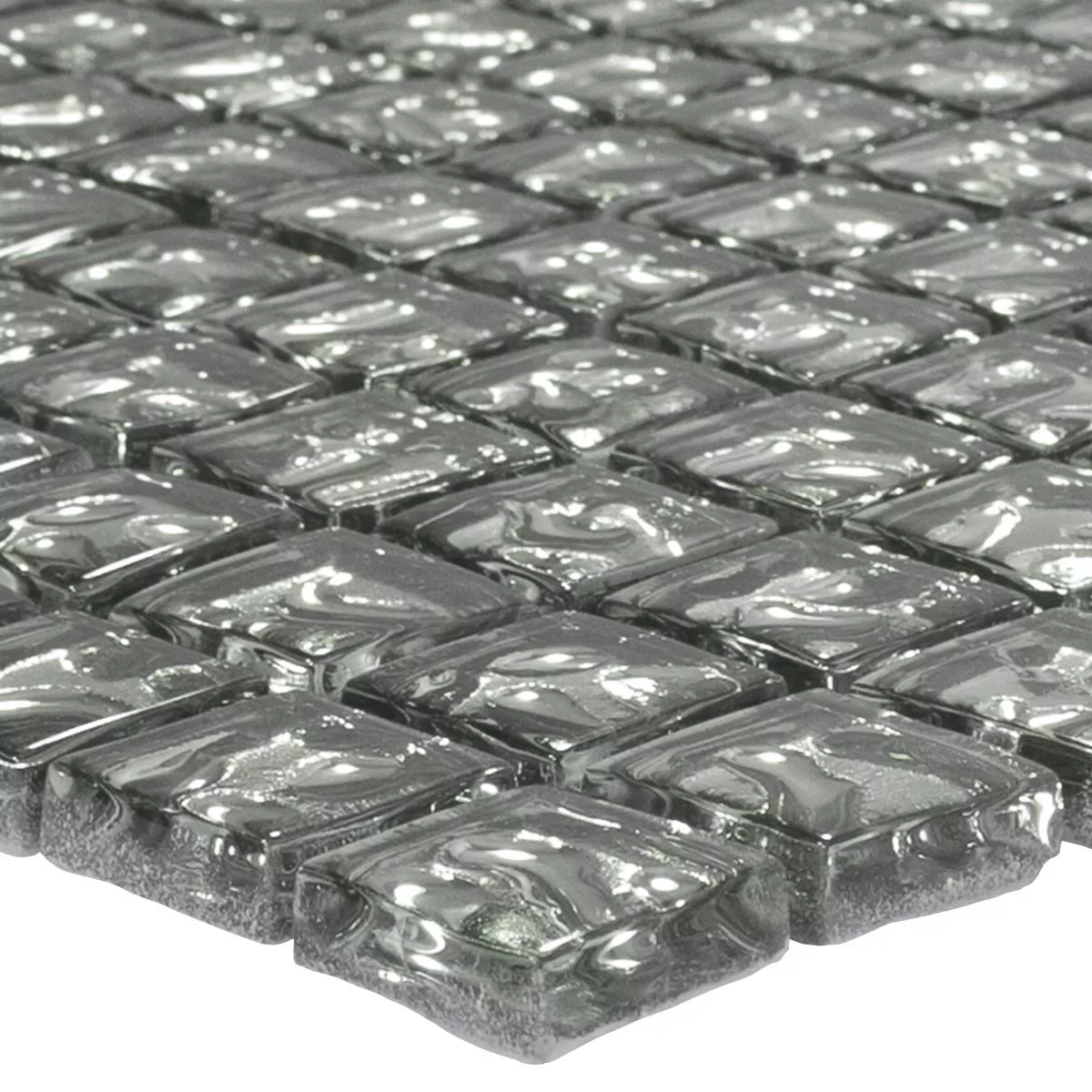 Glass Mosaic Tiles Aquatic Silver Glass Mosaic Tiles Aquatic Silver