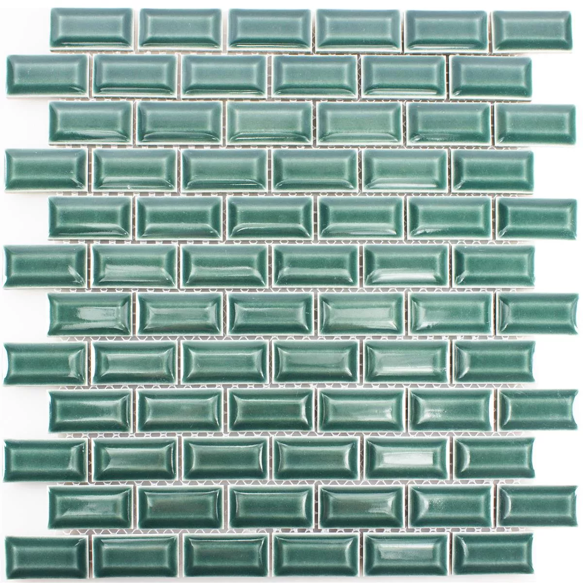 Sample Ceramic Mosaic Tiles Organica Metro Green