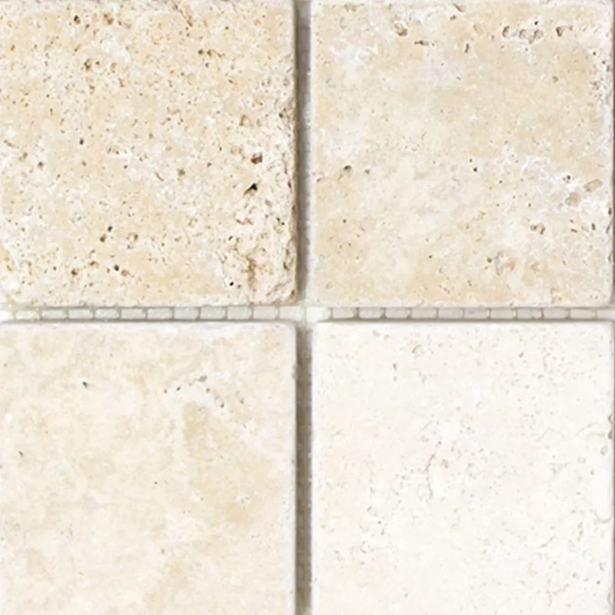 Sample Mosaic Tiles Travertine Barga Beige 48