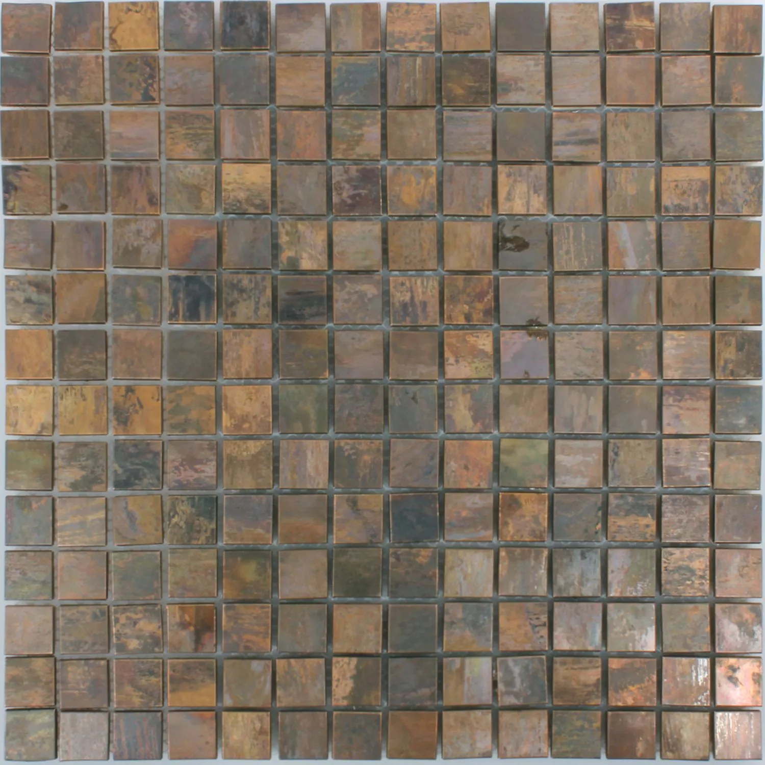 Sample Mosaic Tiles Metal Kupfer Gorski