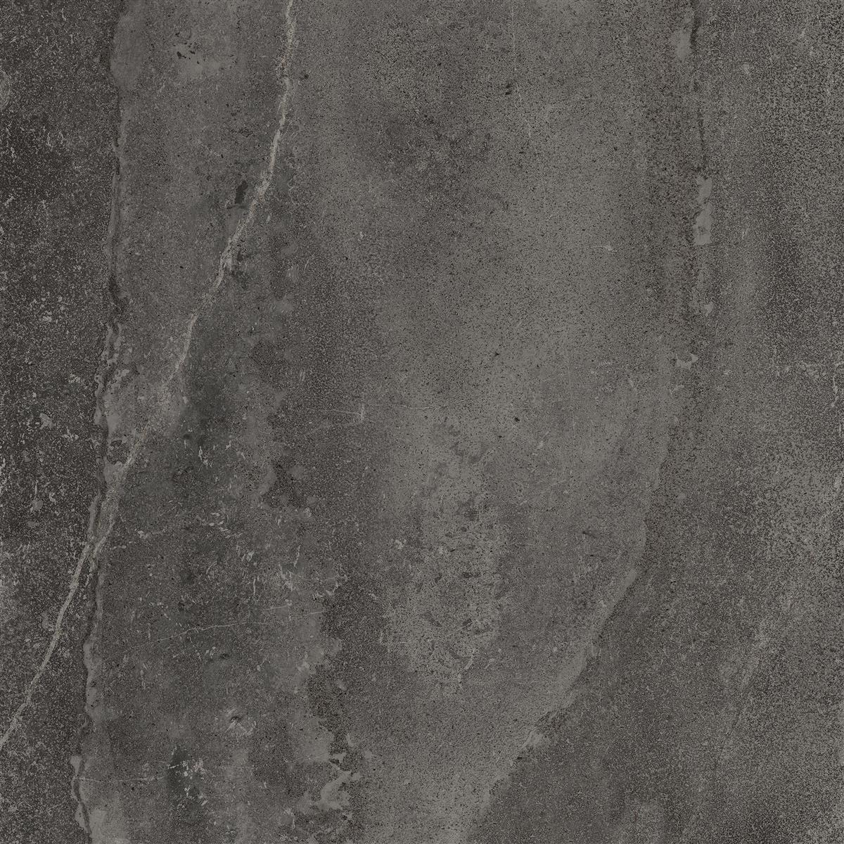 Floor Tiles Detmold Natural Stone Optic 60x60cm Anthracite