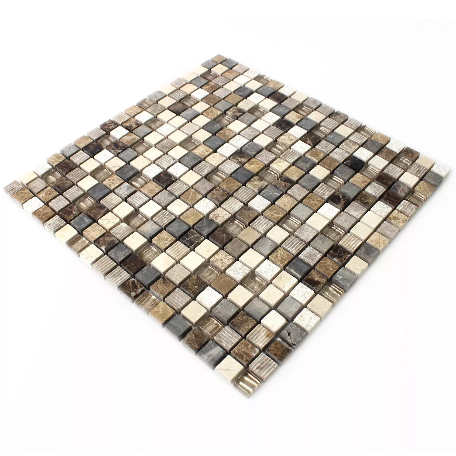 Mosaic Tiles Glass Natural Stone Sonara Caramel Mix