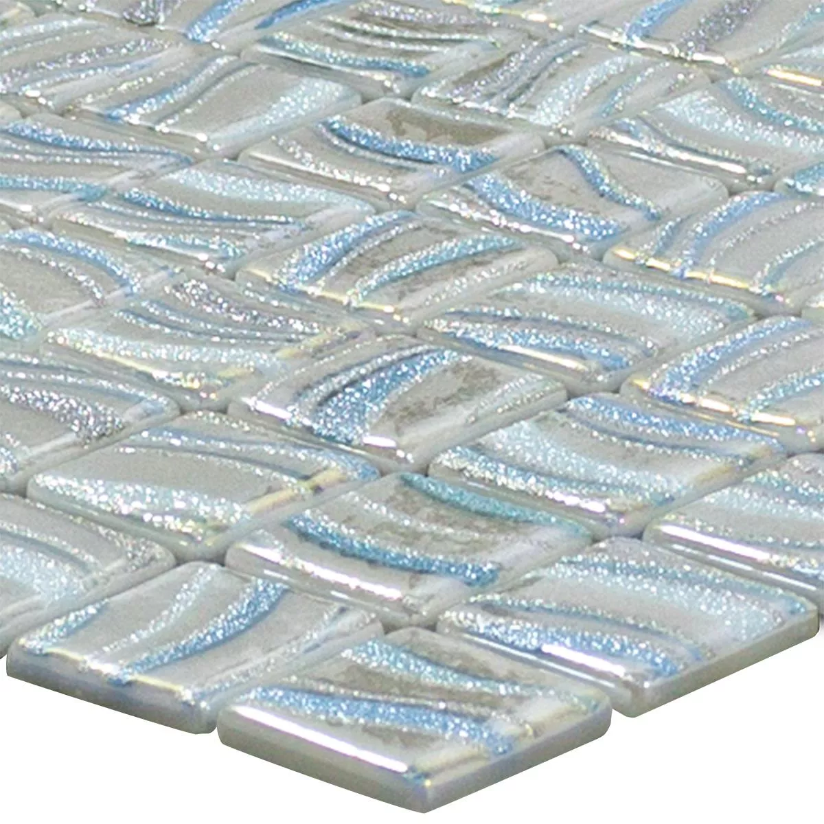 Glass Swimming Pool Mosaic Marisburg Grey Glitter