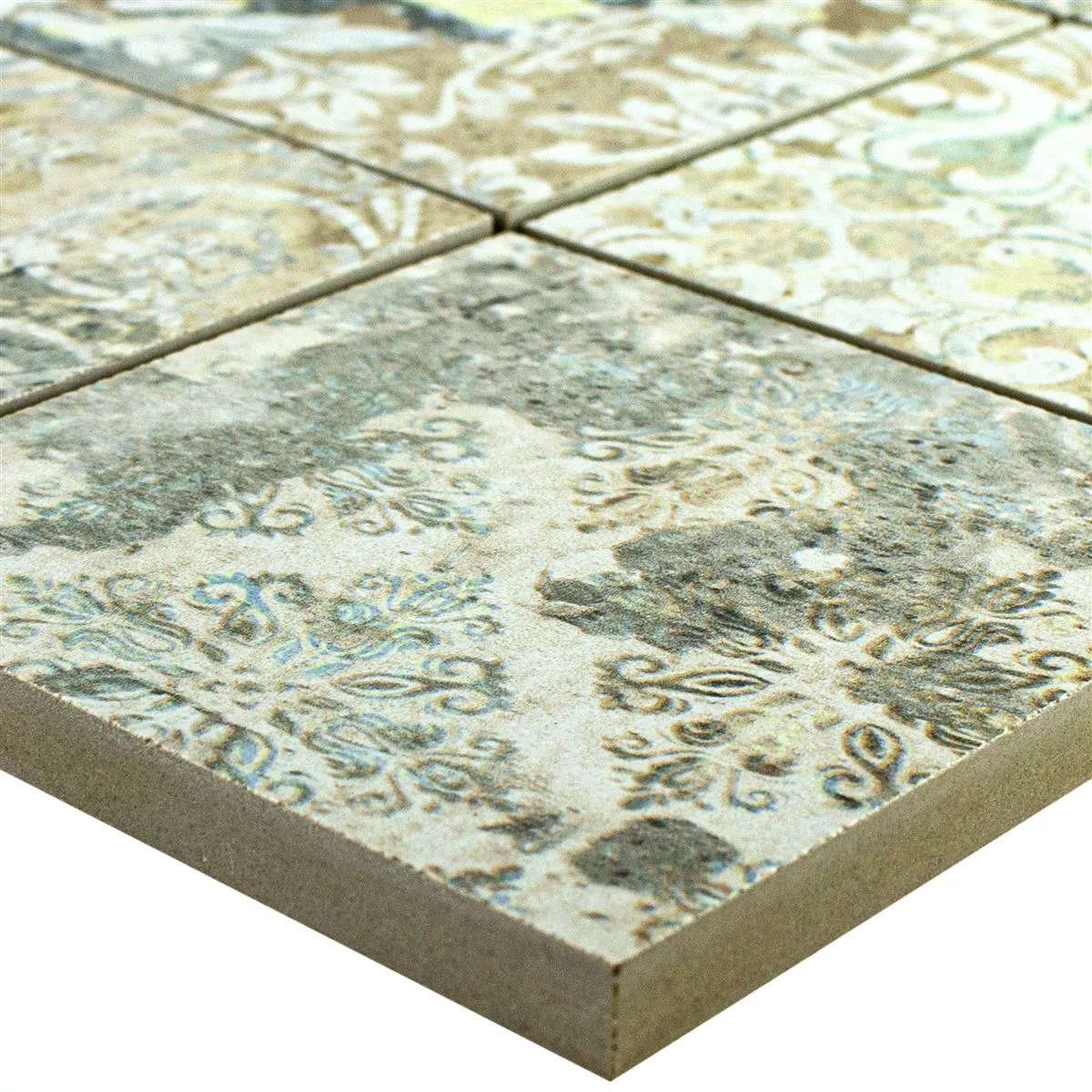 Ceramic Mosaic Tiles Bellona Effect Light Colored 95x95mm Ceramic Mosaic Tiles Bellona Effect Light Colored 95x95mm