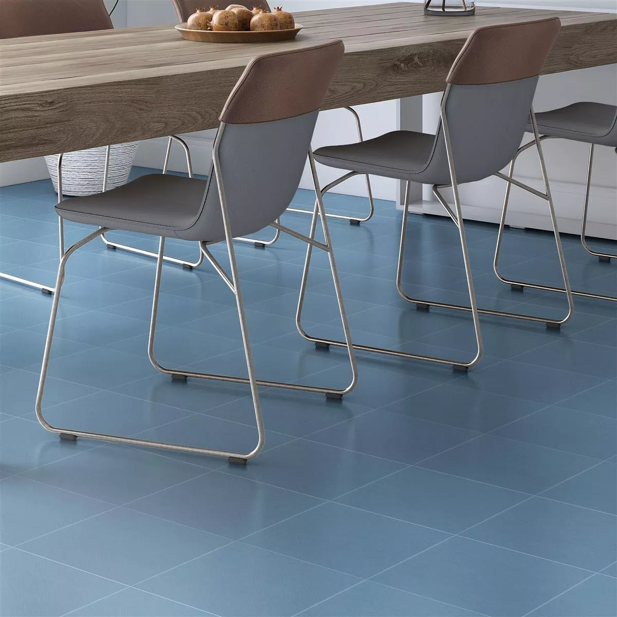 Sample Floor Tiles Cement Optic Wildflower Blue Basic Tile 18,5x18,5cm