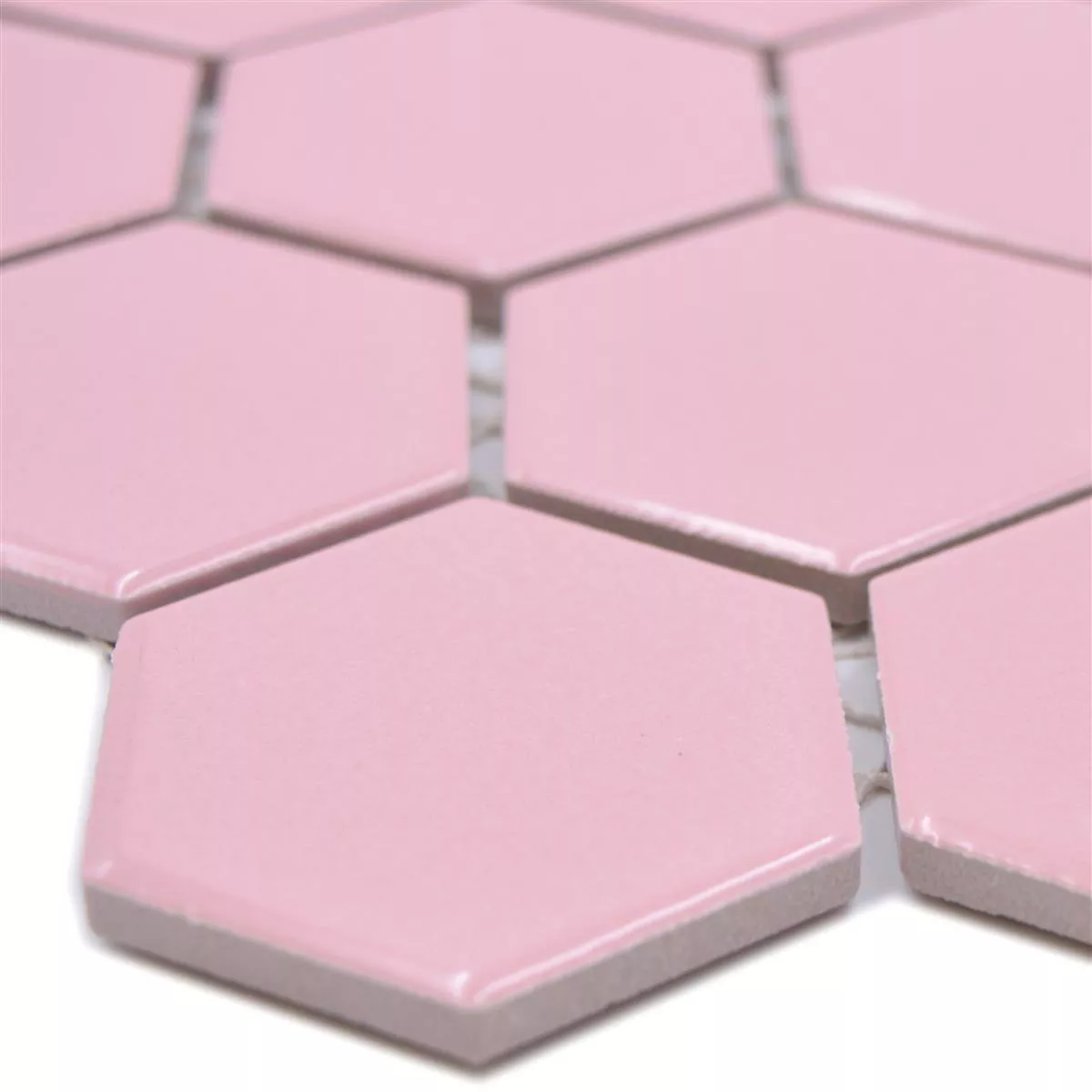Ceramic Mosaic Salomon Hexagon Pink H51