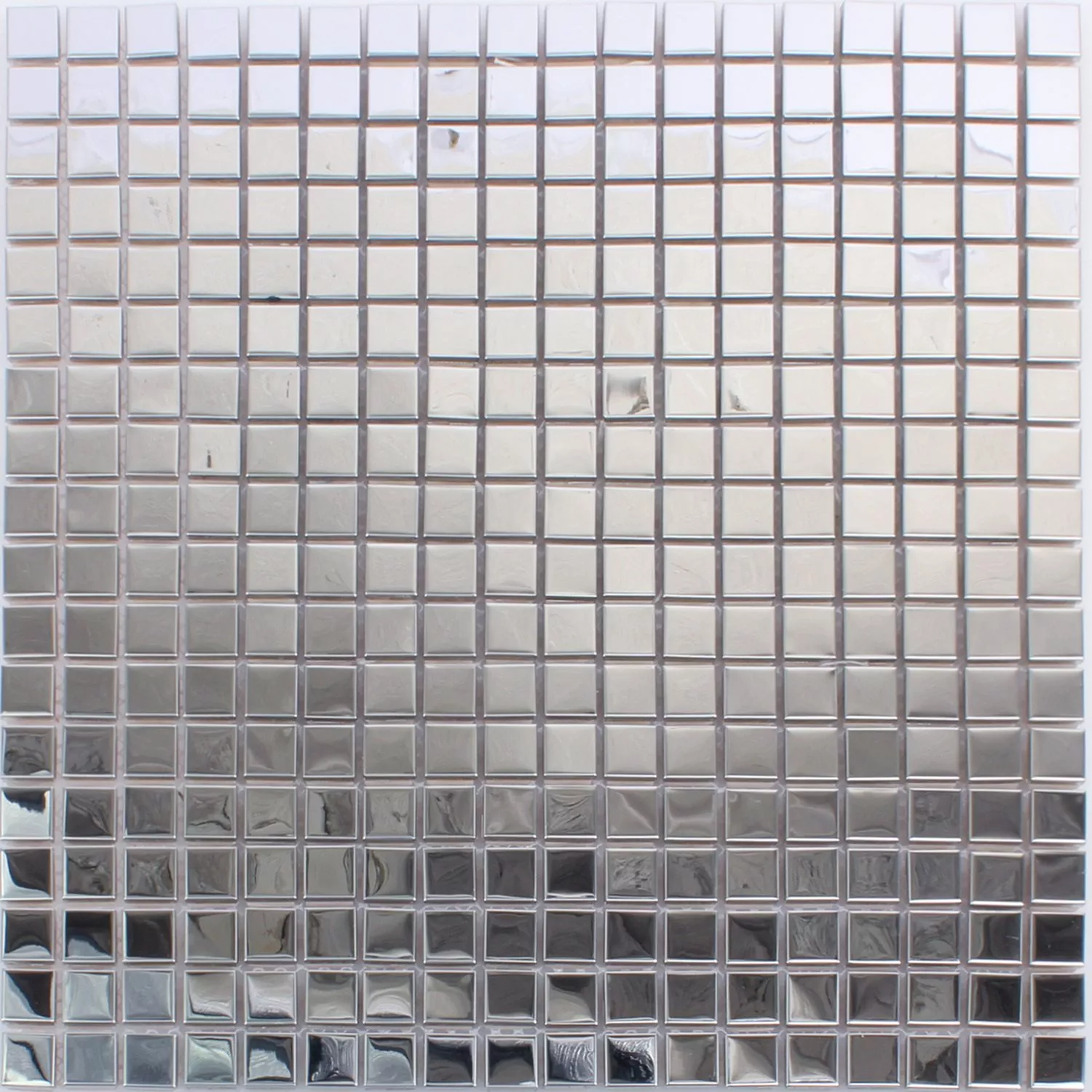 Sample Stainless Steel Mosaic Tiles Glossy Square 15