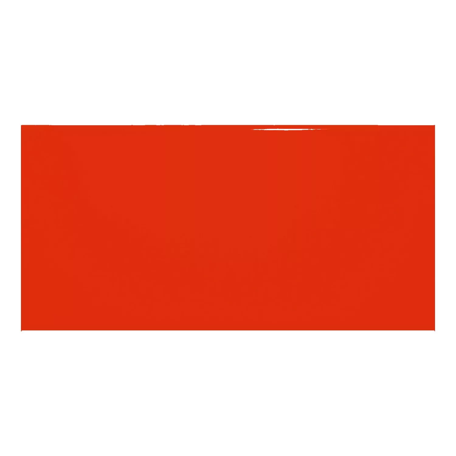 Metro tile Red Glossy 7,5x15 cm Without Facet Vivid Rojo