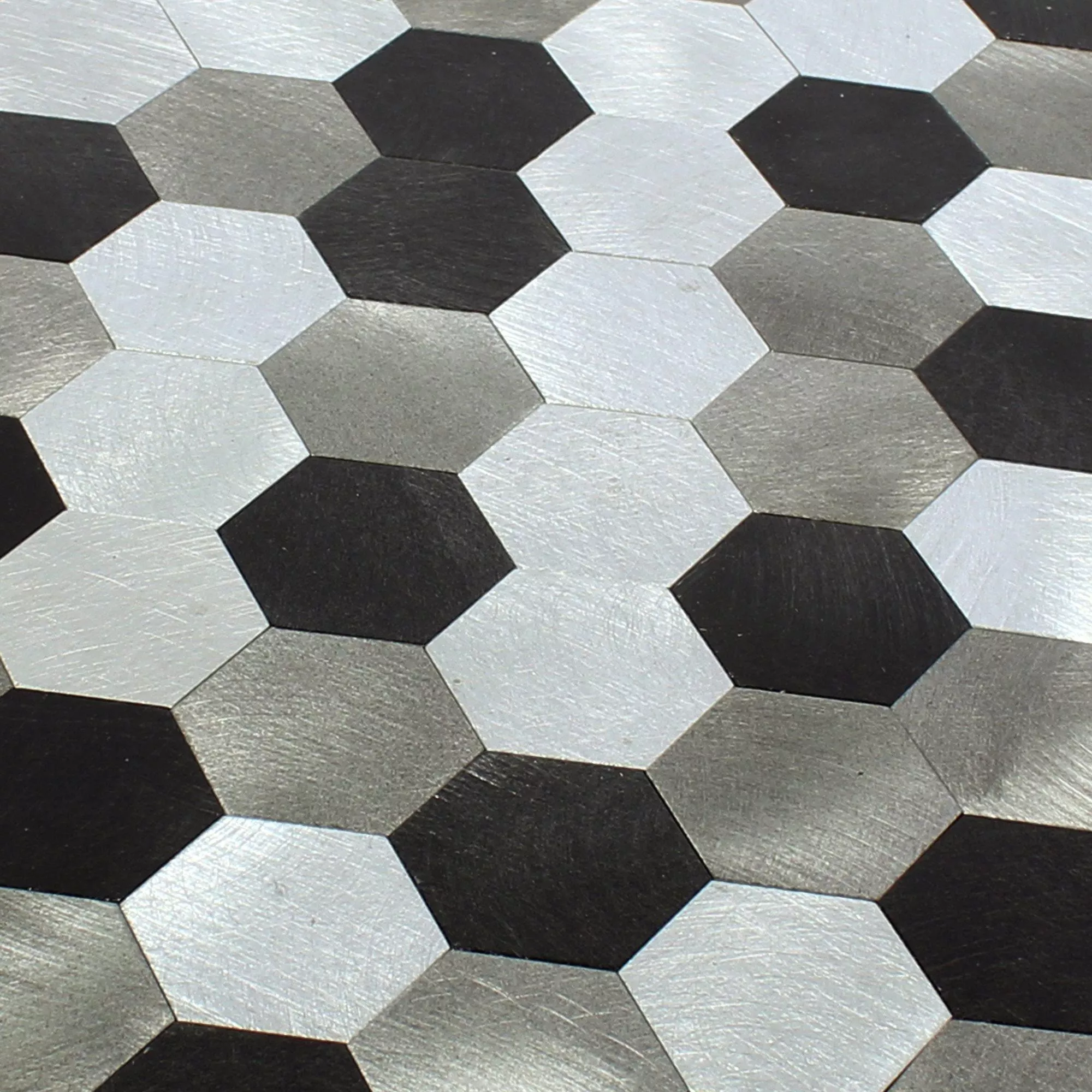 Sample Mosaic Tiles Self Adhesive Tanana Black Grey