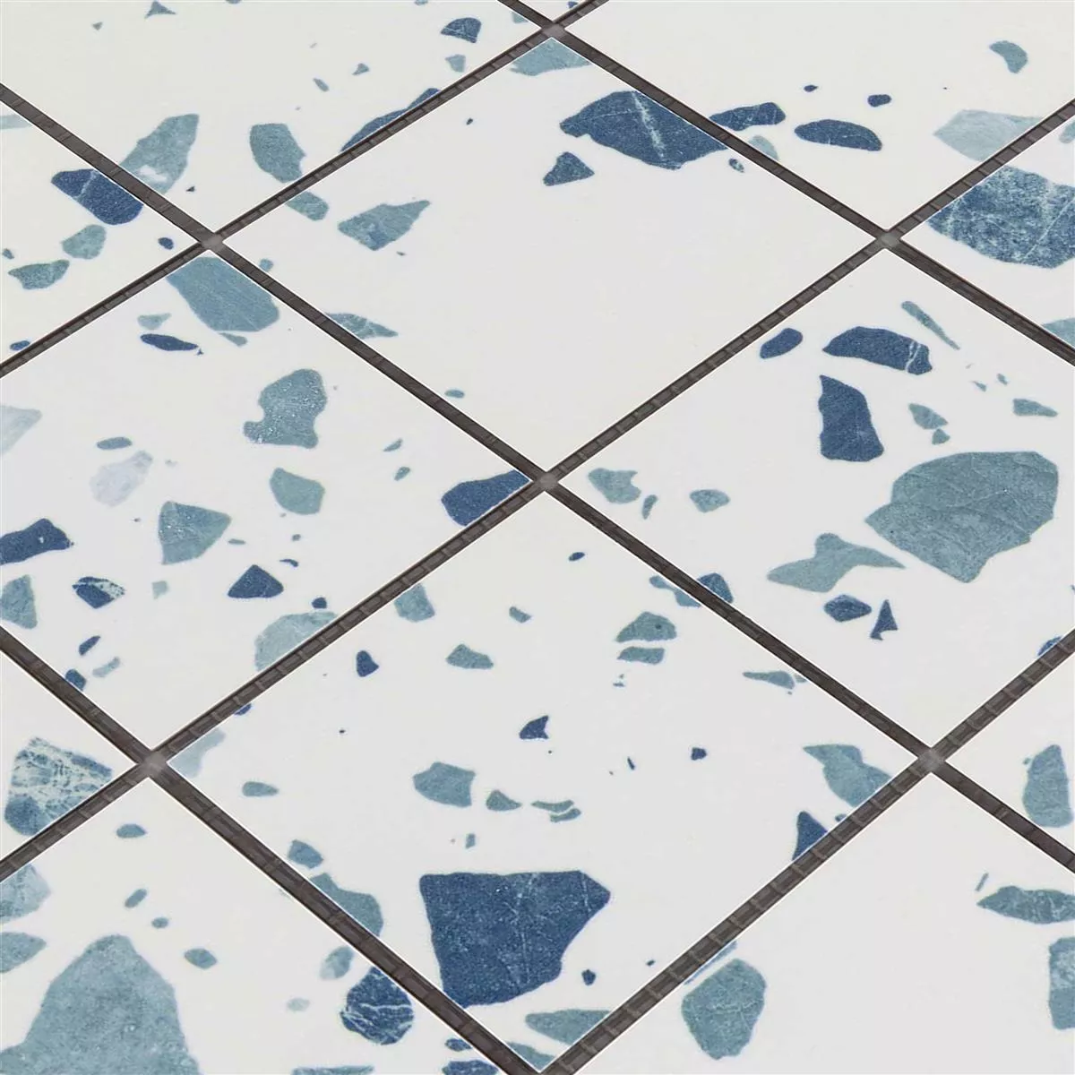 Sample Ceramic Mosaic Tiles Liberty Blue 73x73mm