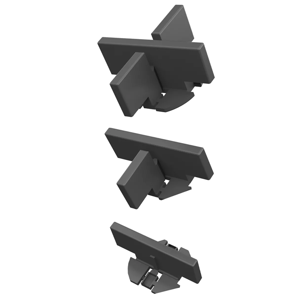 Joint spacer for aluminium rail 4mm black 500 pieces Joint spacer for aluminium rail 4mm black 500 pieces