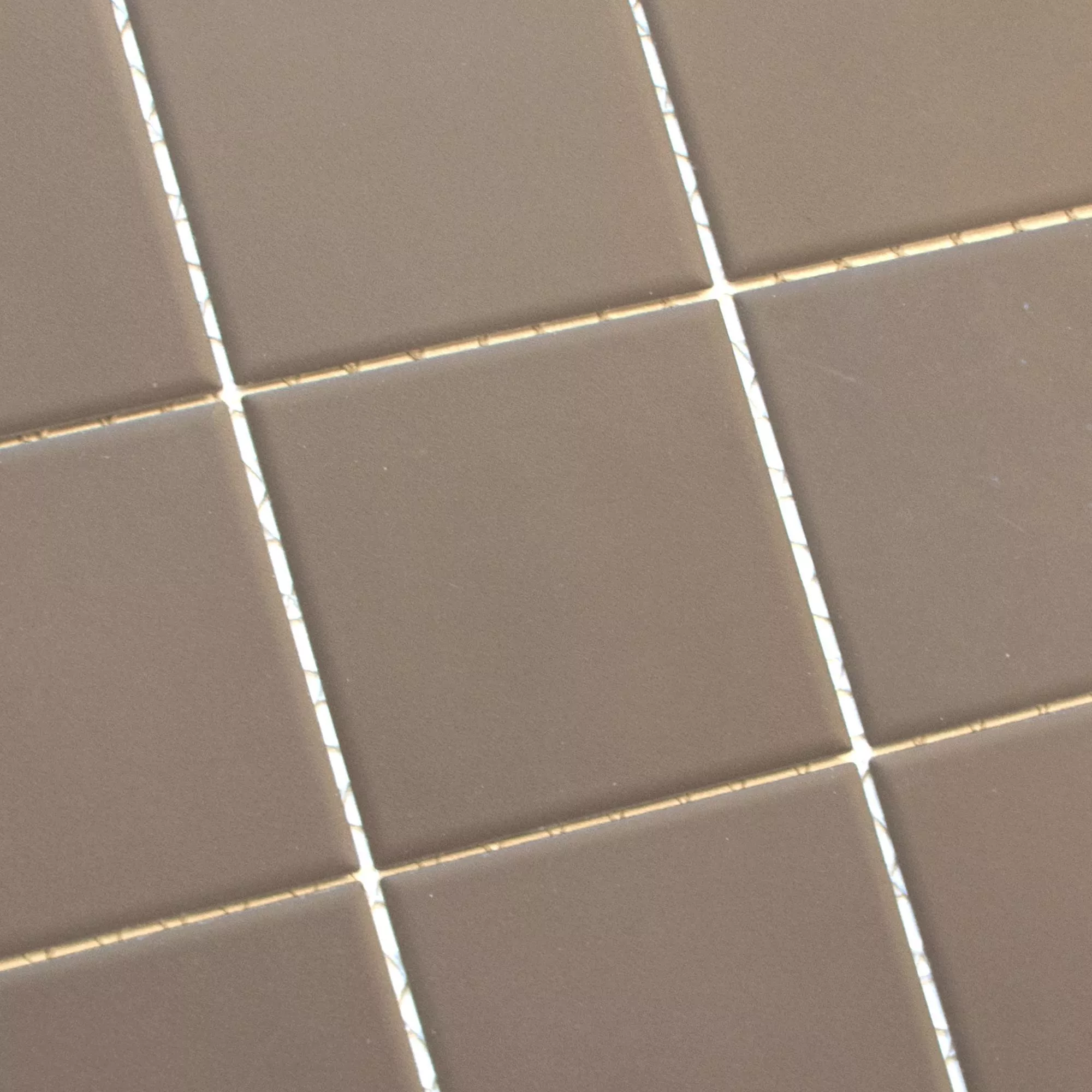Ceramic Mosaic Miranda Brown Non-Slip Unglazed Q47