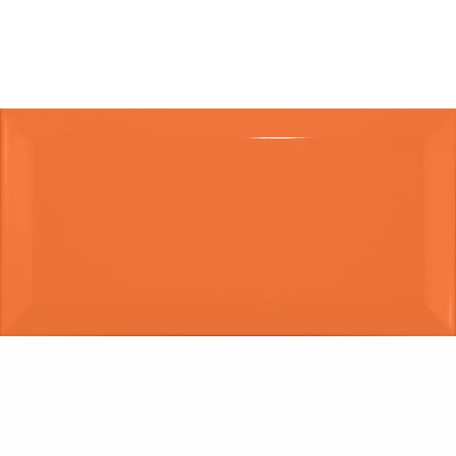 Metro tile Orange Glossy 7,5x15 cm Facet Pitcox Naranja