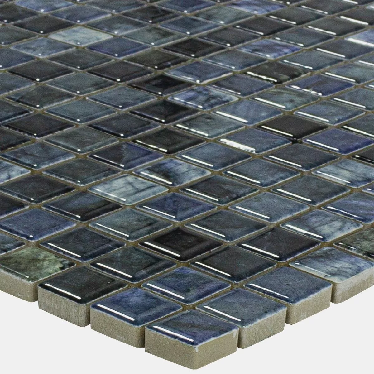 Ceramic Mosaic Tiles Elysium Marble Optic Blue 12