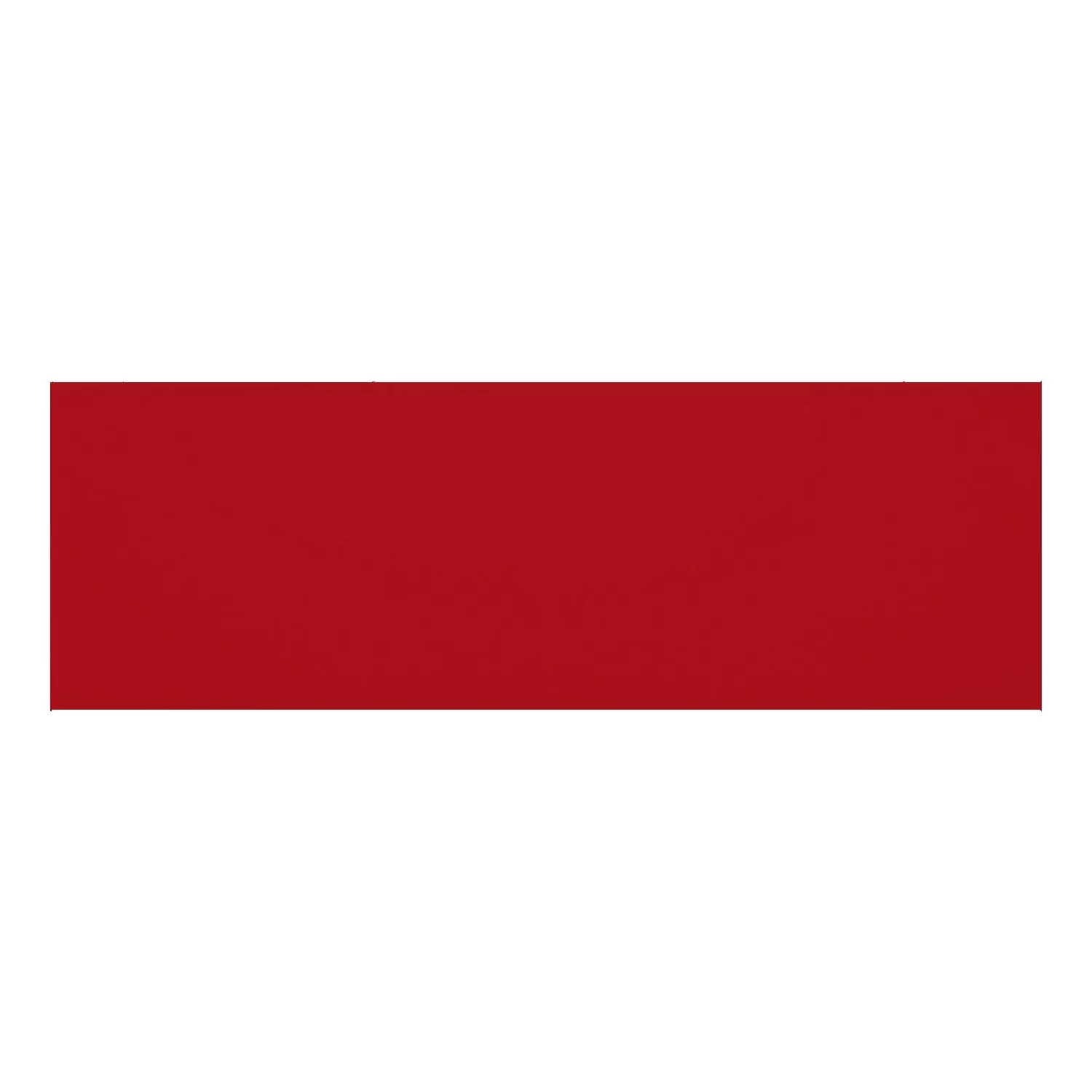 Metro tile Red Mat 10x30 cm Without Facet Candy Fuego
