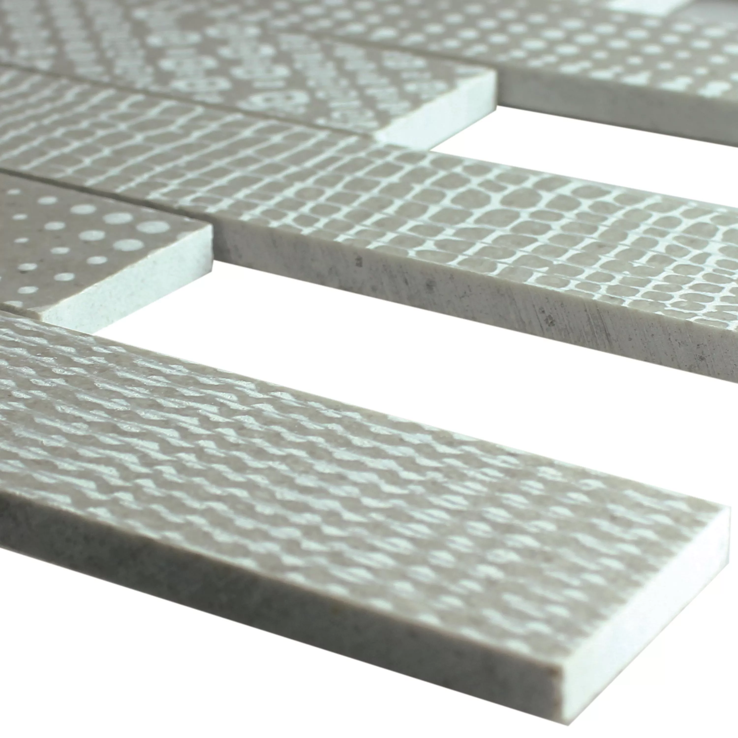 Marble Natural Stone Stripe Mosaic Tiles Grover Grey Marble Natural Stone Stripe Mosaic Tiles Grover Grey