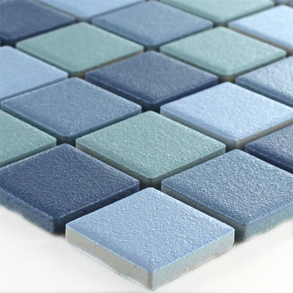 Mosaic Tiles Ceramic Non Slip Blue Mix