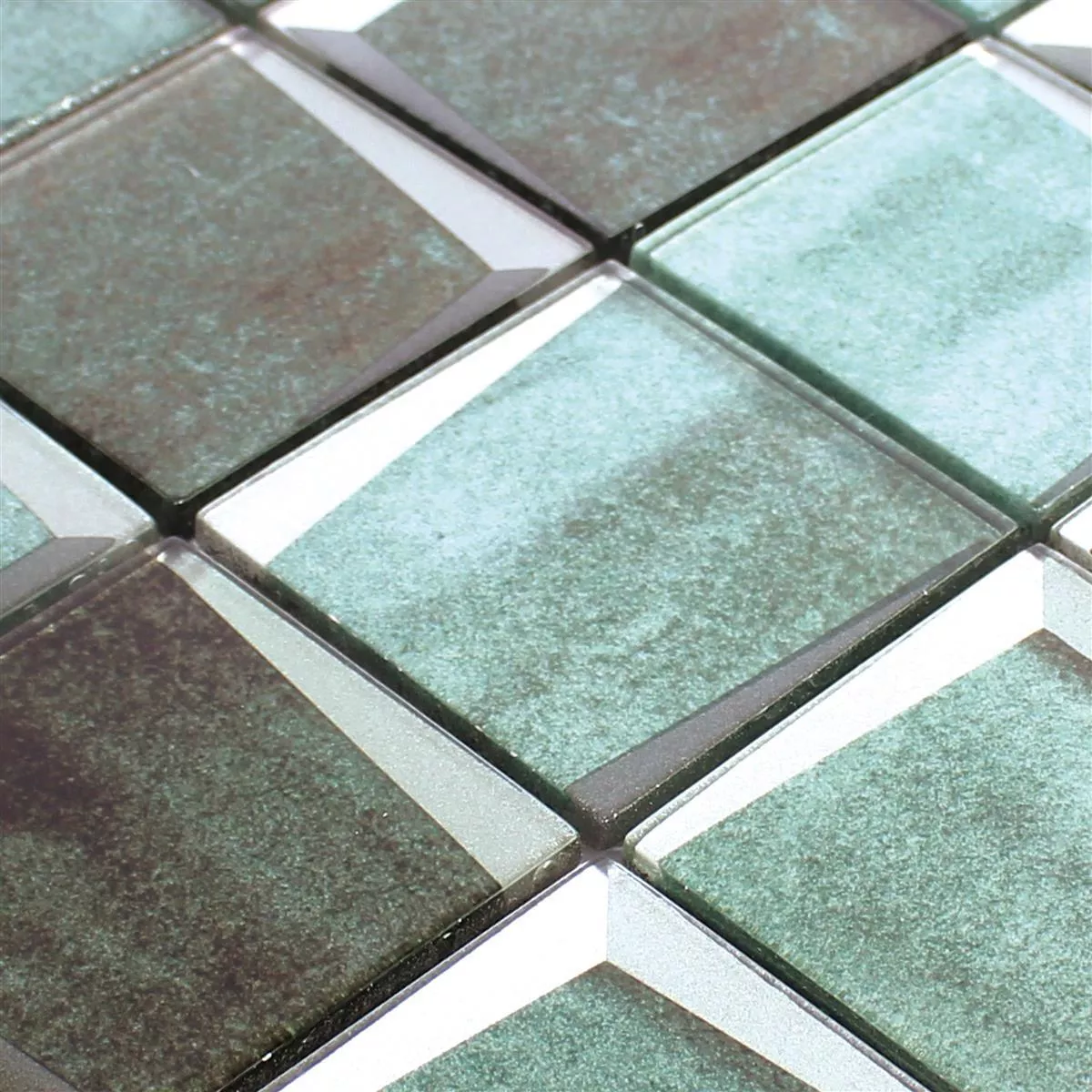 Glass Mosaic 3D Optic Leonora Green