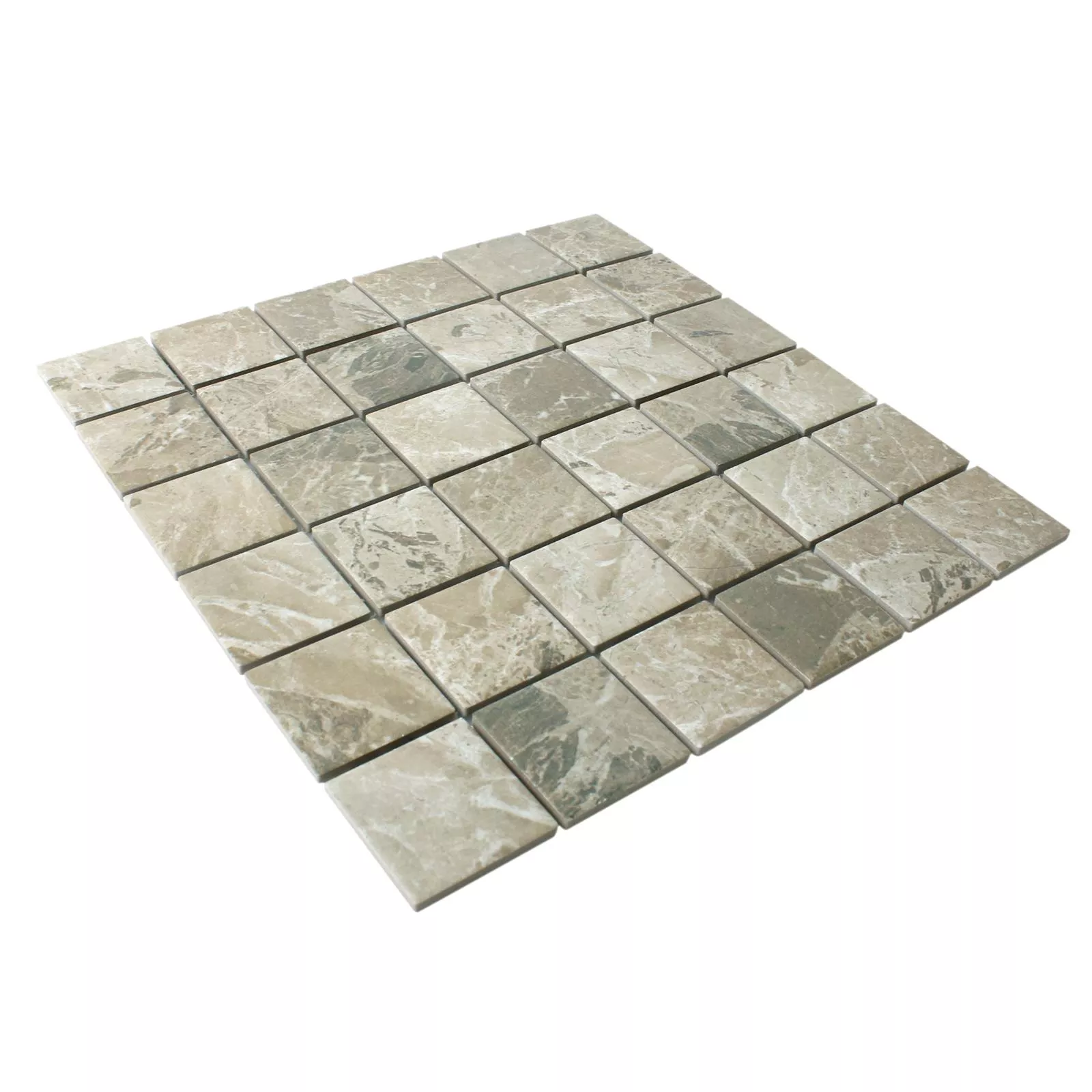 Sample Mosaic Tiles Ceramic Sahara Stone Optic Brown