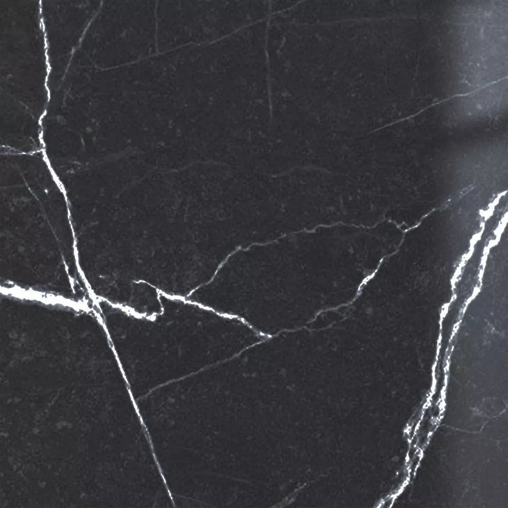 Floor Tiles Santana Marble Optic Polished Anthracite 60x60cm