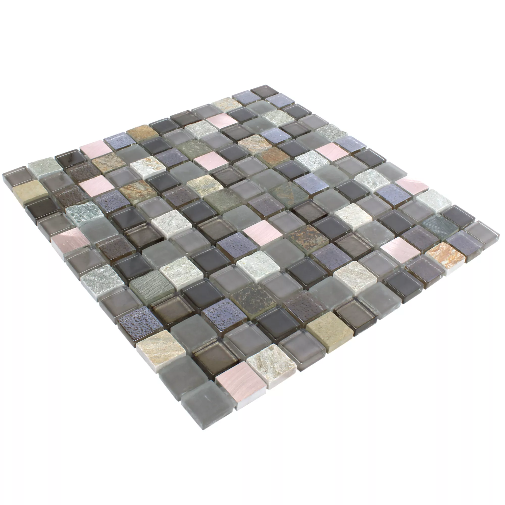 Sample Glass Natural Stone Metal Mosaic Tiles Riksha