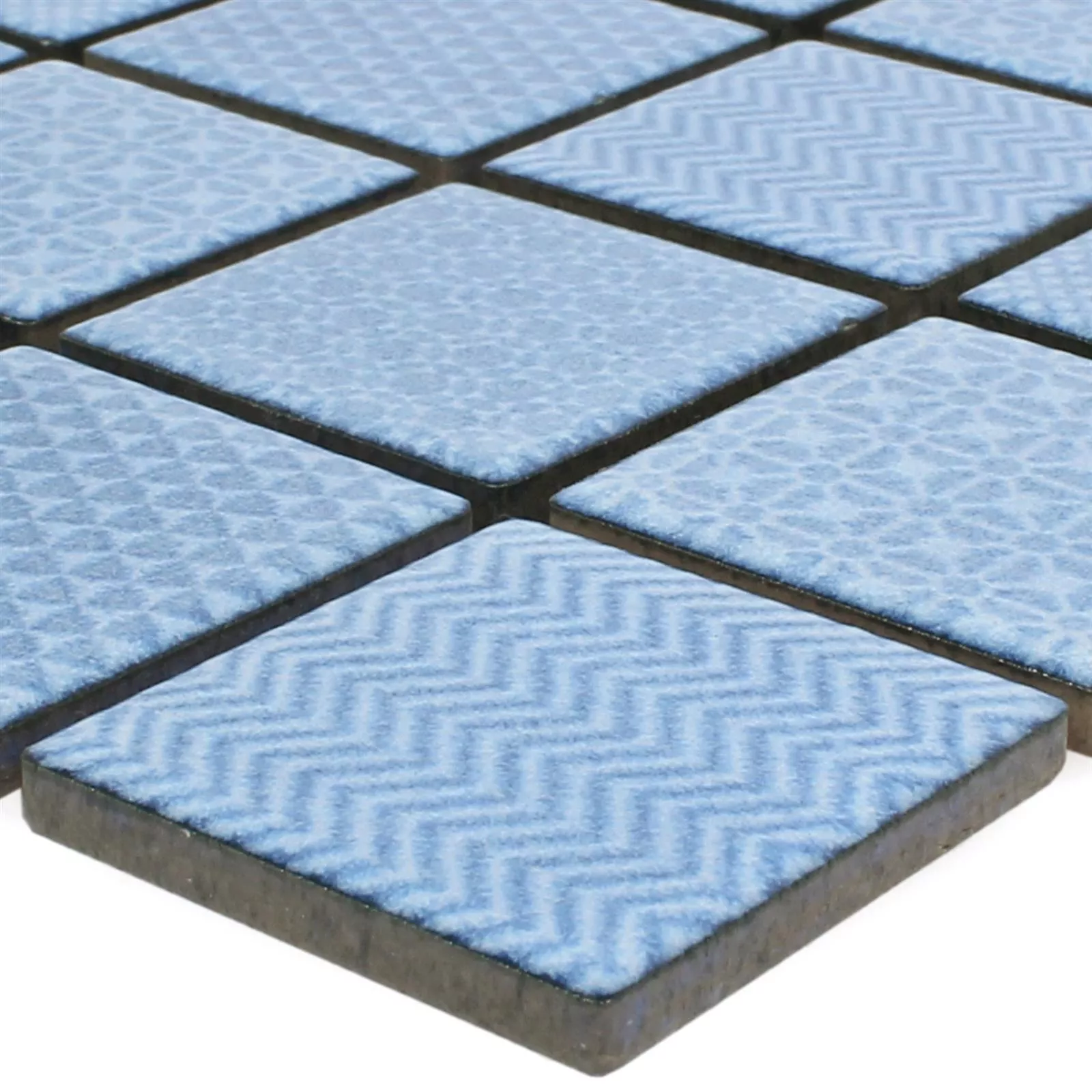 Sample Mosaic Tiles Ceramic Sapporo Blue