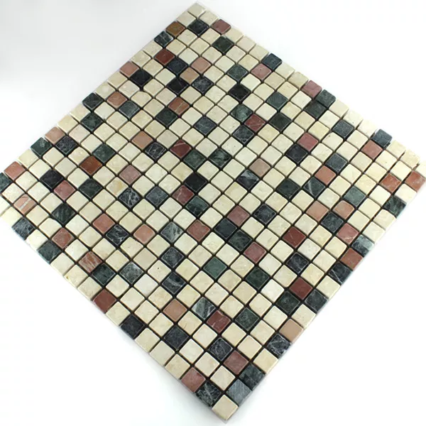 Sample Mosaic Tiles Marble Colored Mix 