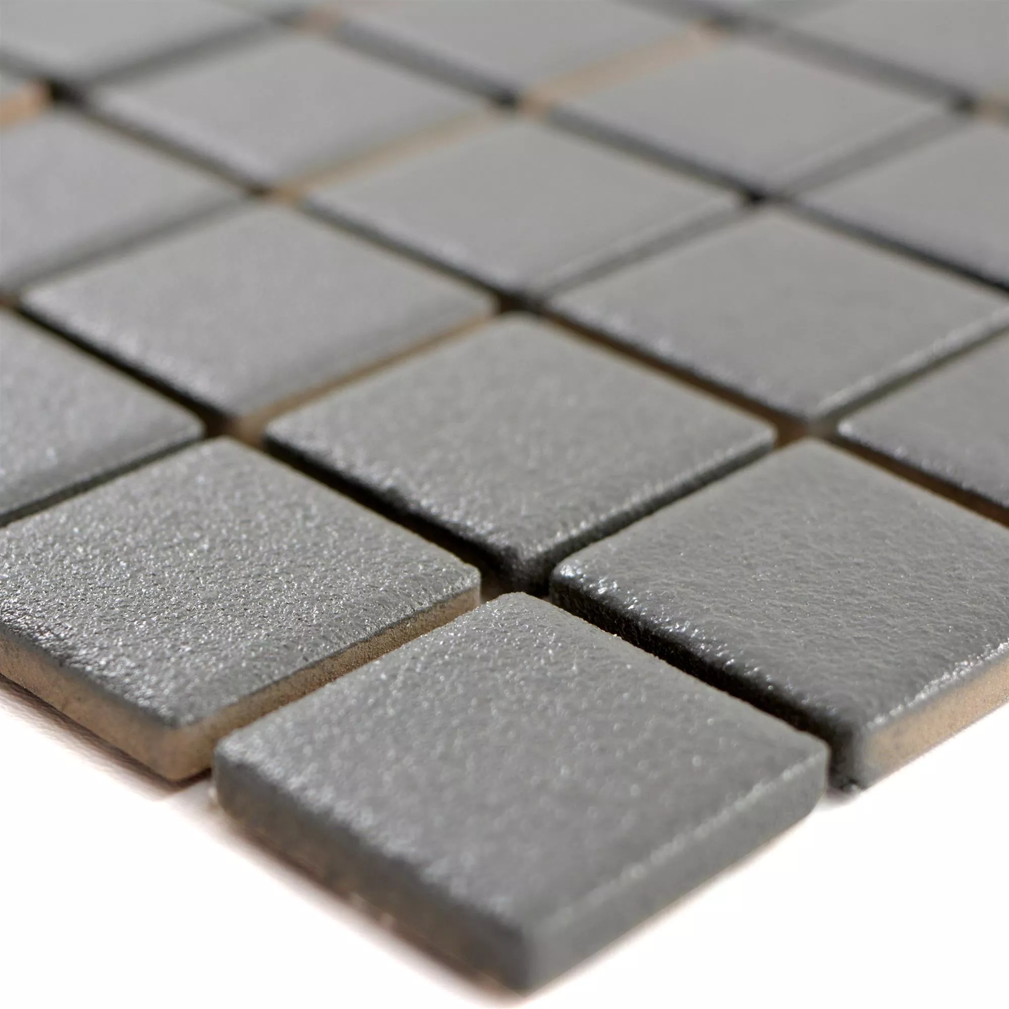 Ceramic Mosaic Tiles Shalin Non-Slip R10 Grey Q25