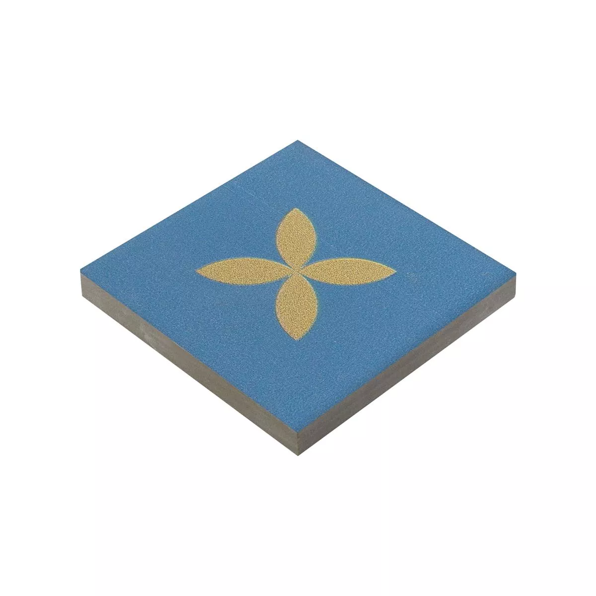 Porcelain Stoneware Tiles Genexia Decor Ocher Rosone 4,6x4,6cm Porcelain Stoneware Tiles Genexia Decor Ocher Rosone 4,6x4,6cm