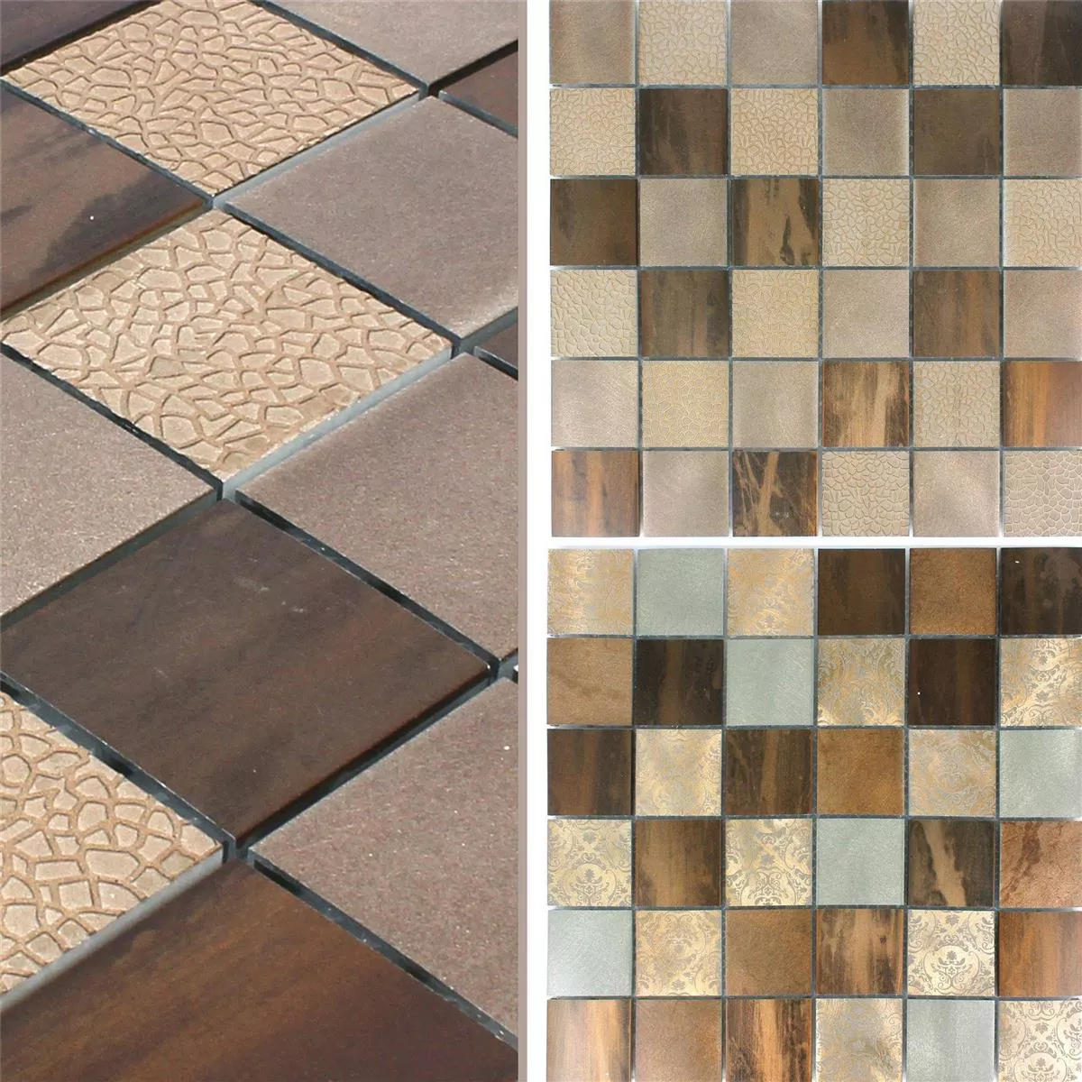 Sample Mosaic Tiles Aluminium Decor Ayolas