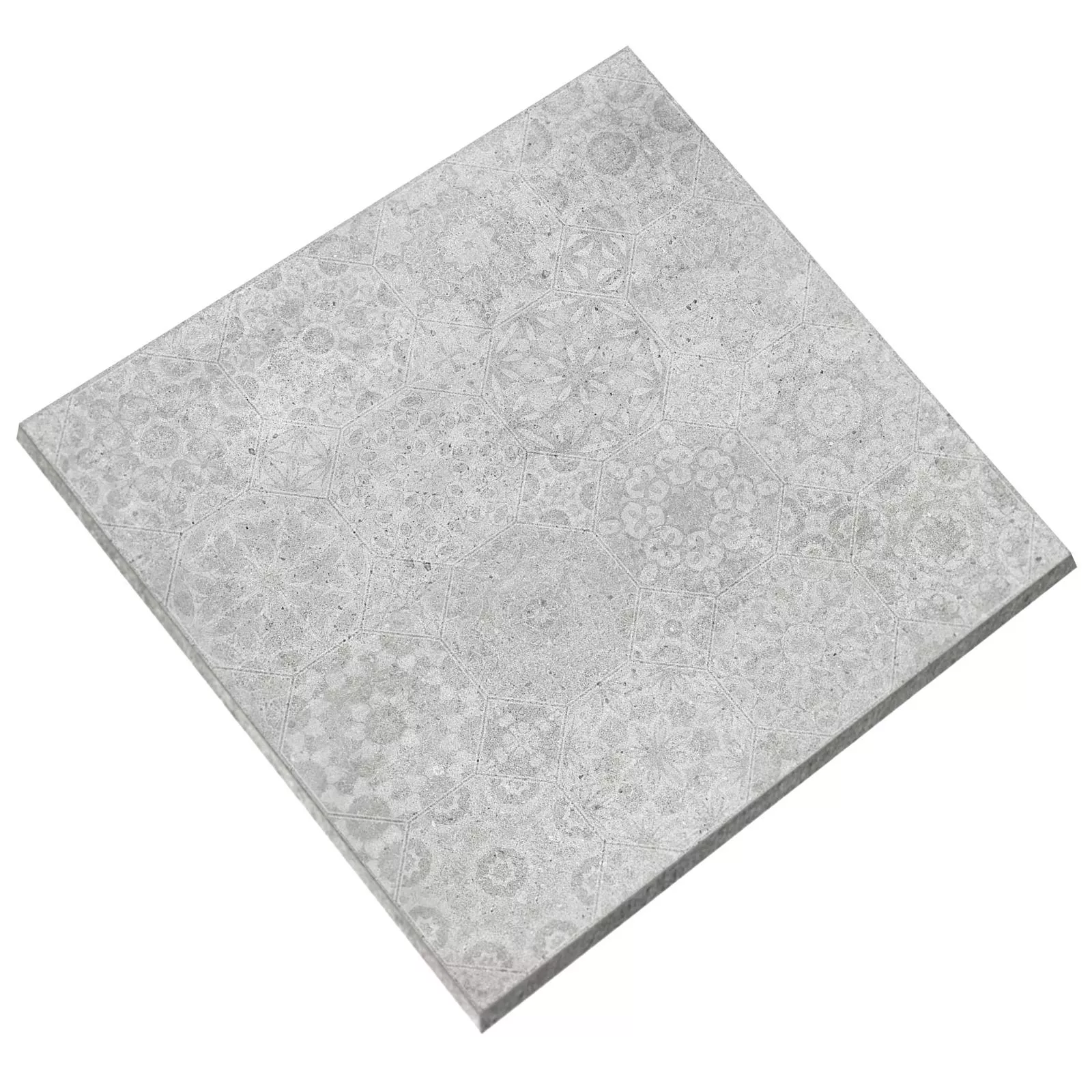 Floor Tiles Freeland Stone Optic R10/B Light Grey 60x60cm Decor