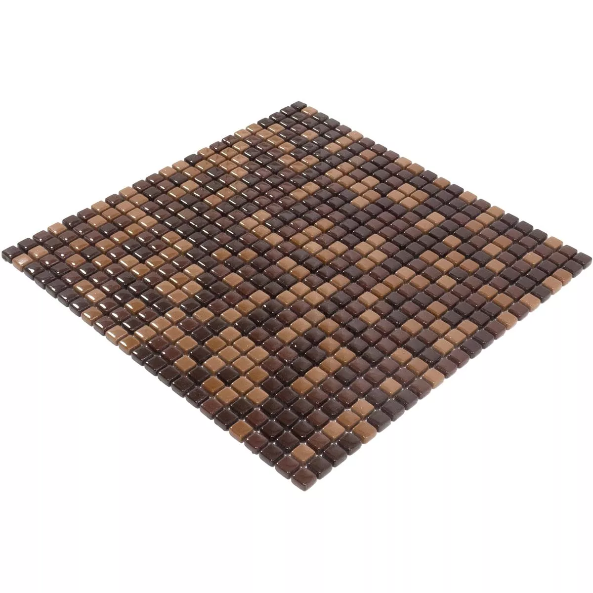 Glass Mosaic Tiles Delight Brown Mix
