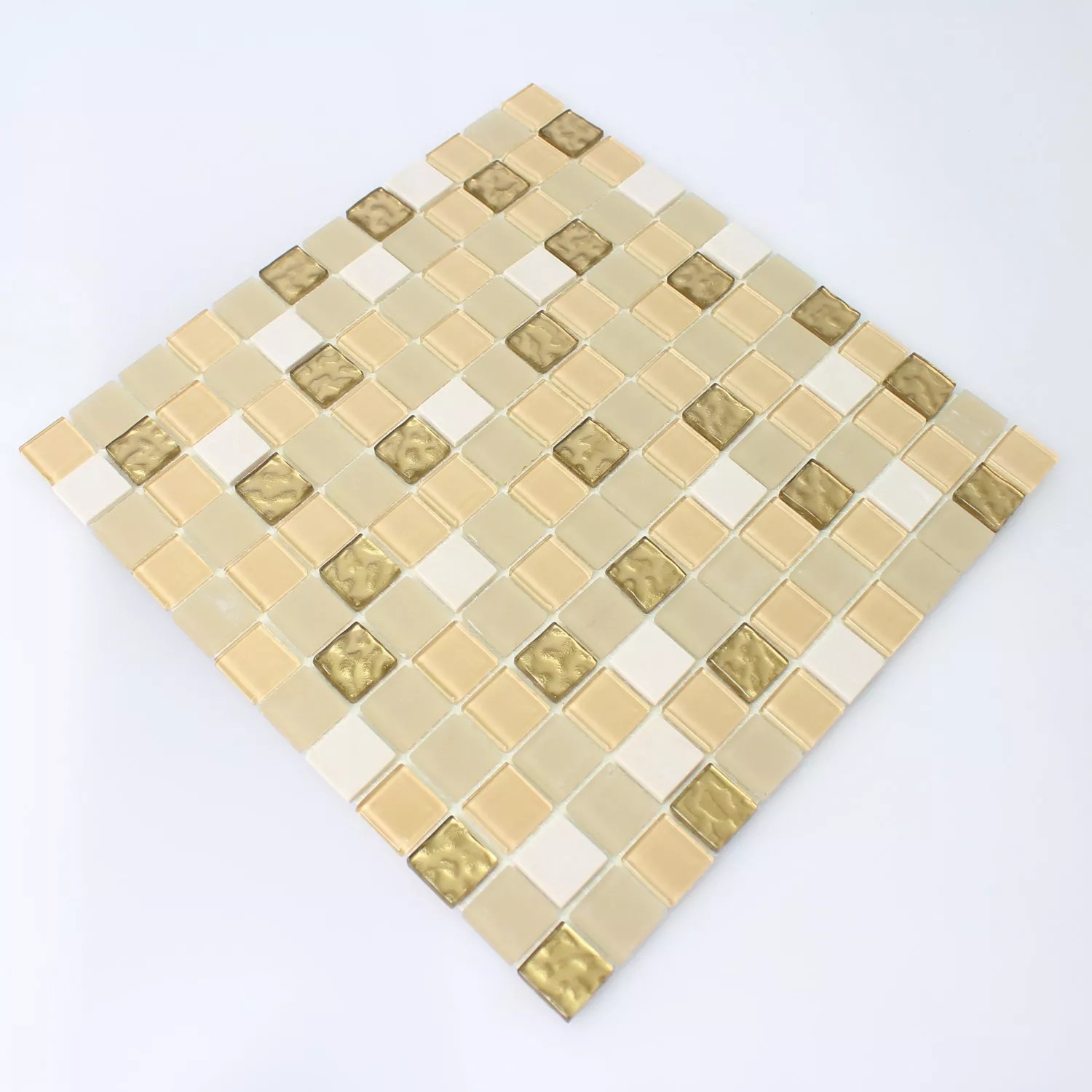 Sample Mosaic Tiles Natural Stone Glass Self Adhesive Gold