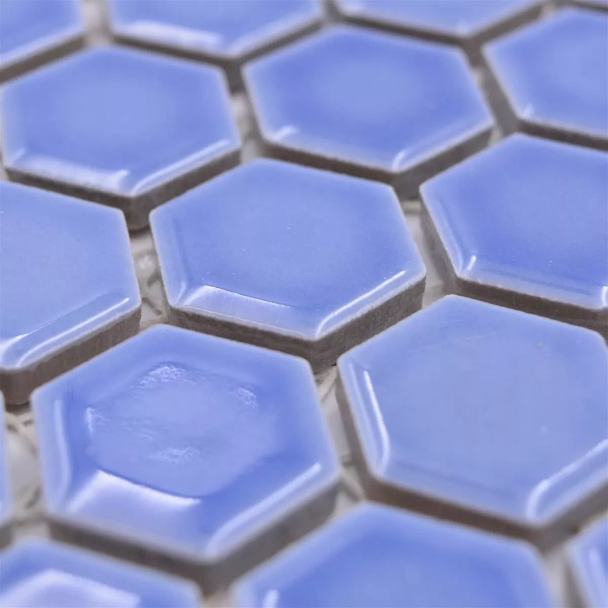 Ceramic Mosaic Salomon Hexagon Light Blue H23
