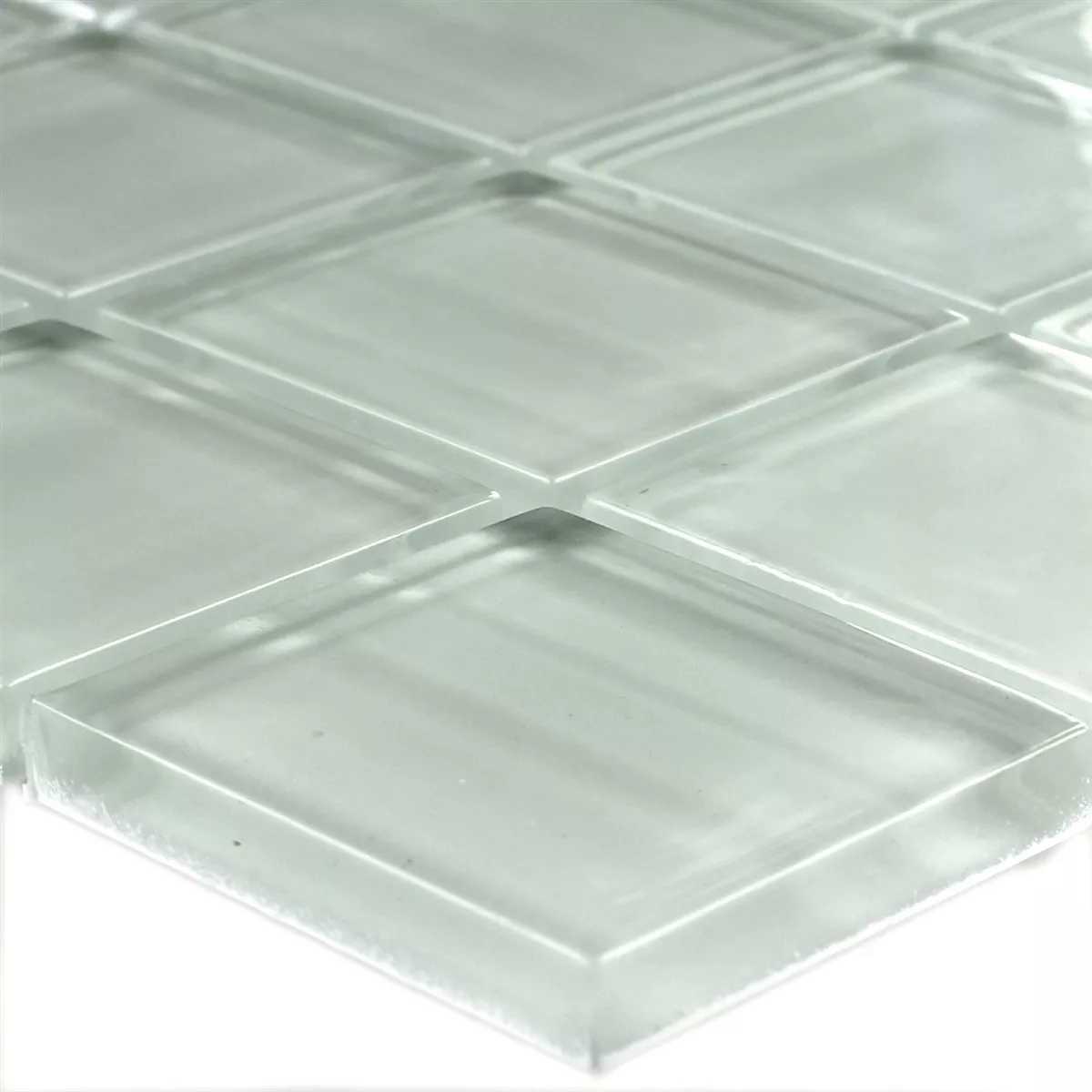 Sample Mosaic Tiles Glass Columbia White Striped