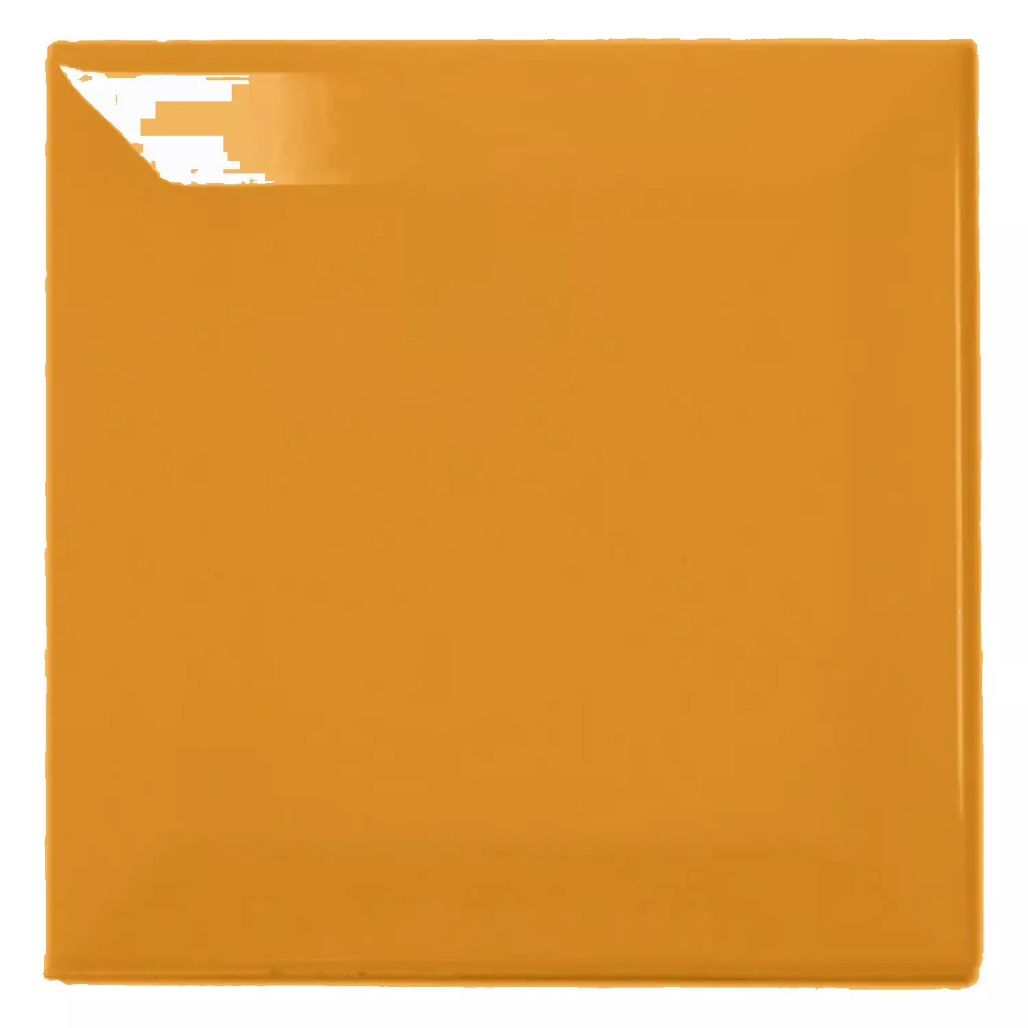 Metro tile Yellow Glossy 10x10 cm Facet Catarina Ocre