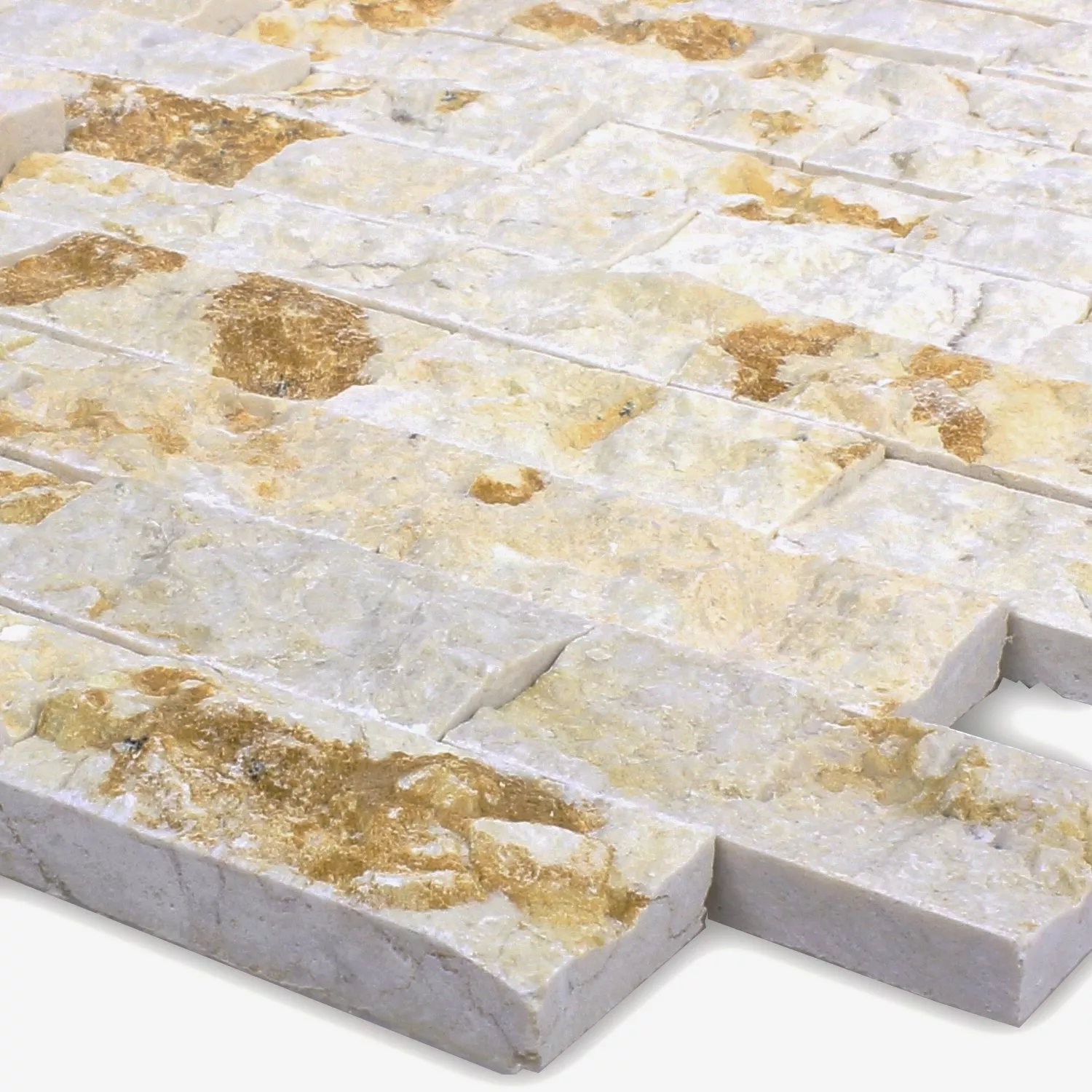 Mosaic Tiles Natural Stone Brick Splitface 3D Beige Mosaic Tiles Natural Stone Brick Splitface 3D Beige