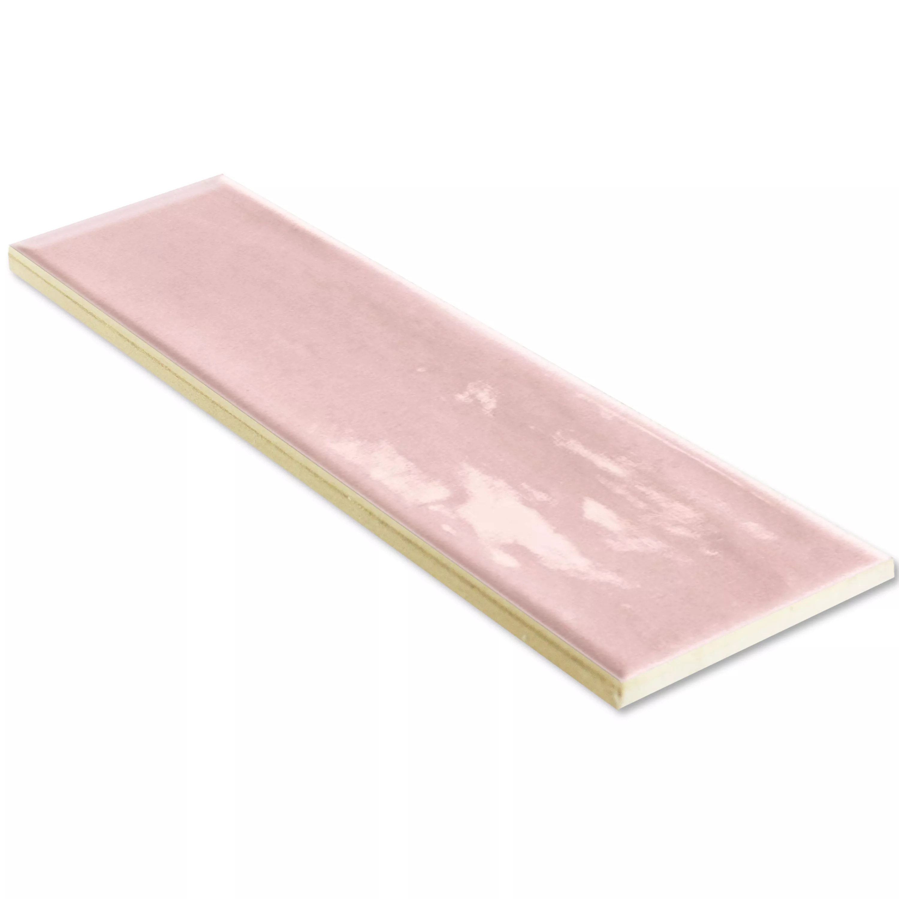 Wall Tiles Tropea Glossy Waved Pink 7,5x30cm