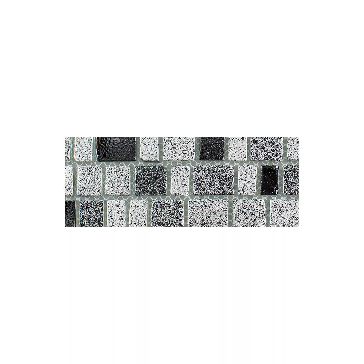 Sample Glass Mosaic Tiles Economy Black Grey