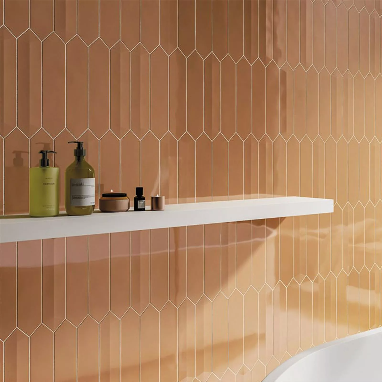 Wall Tiles Konstanz Hexagon 6,5x33,2cm Ocher