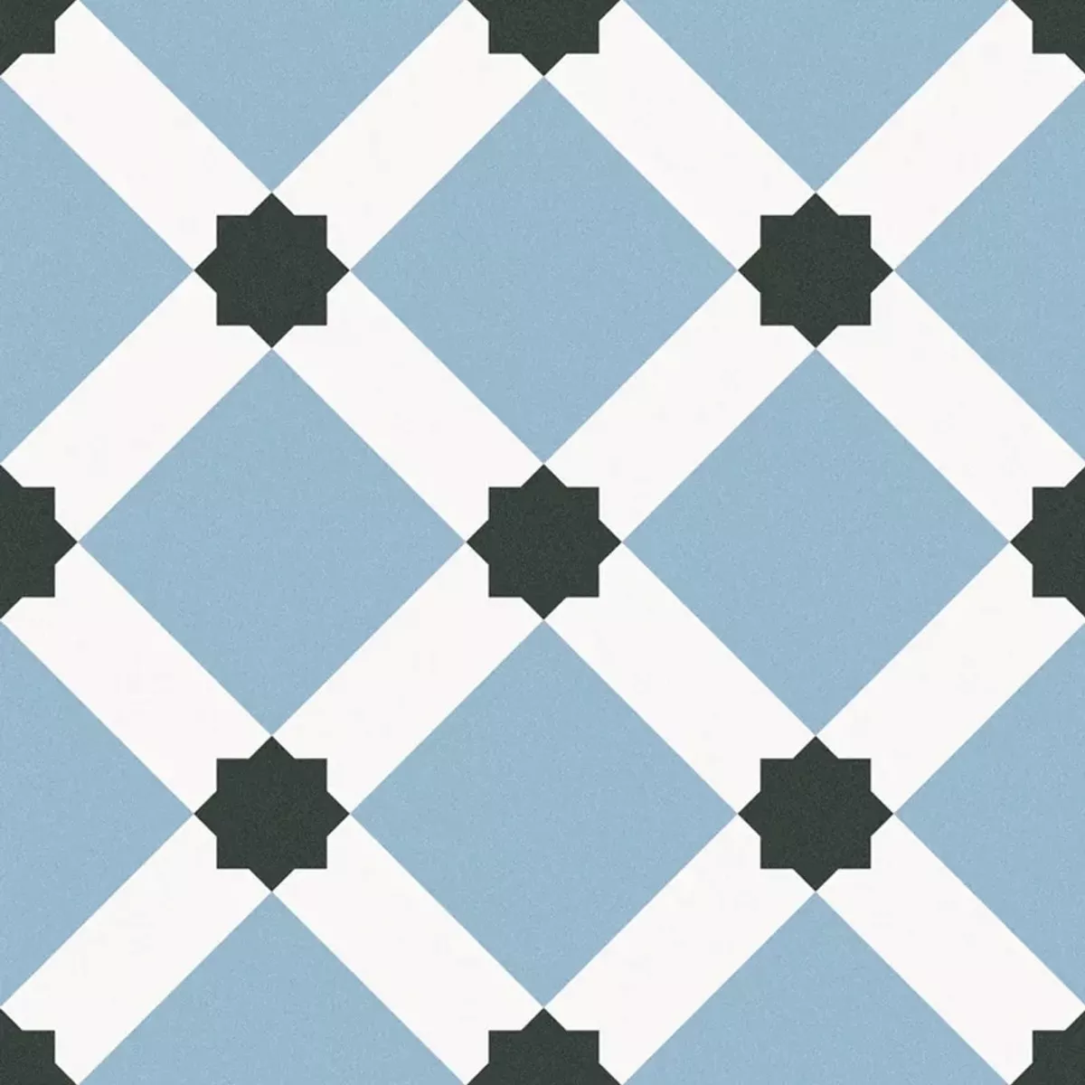 Floor Tiles Cement Optic Atlantica Colmar Blue Blanc