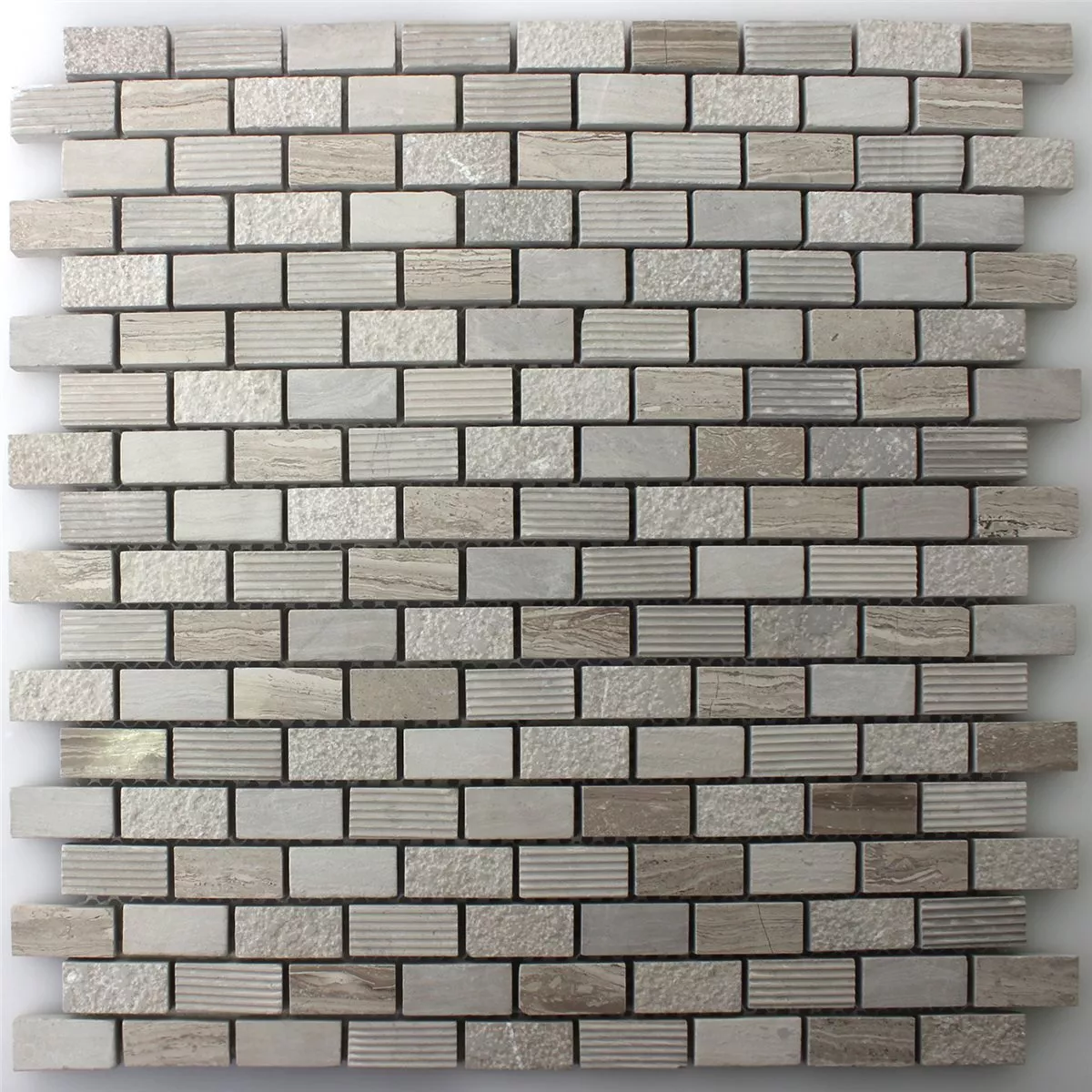 Sample Mosaic Tiles Natural Stone Macciato Beige Brown