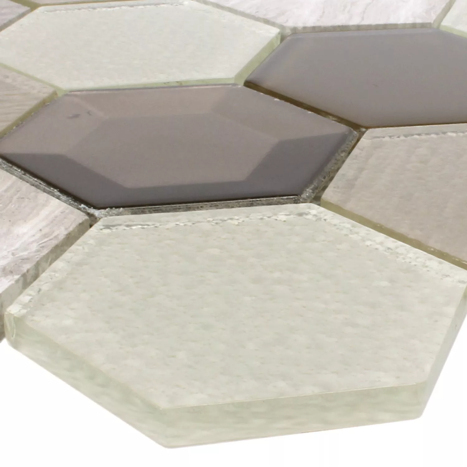Mosaic Tiles Concrete Glass Natural Stone 3D Beige